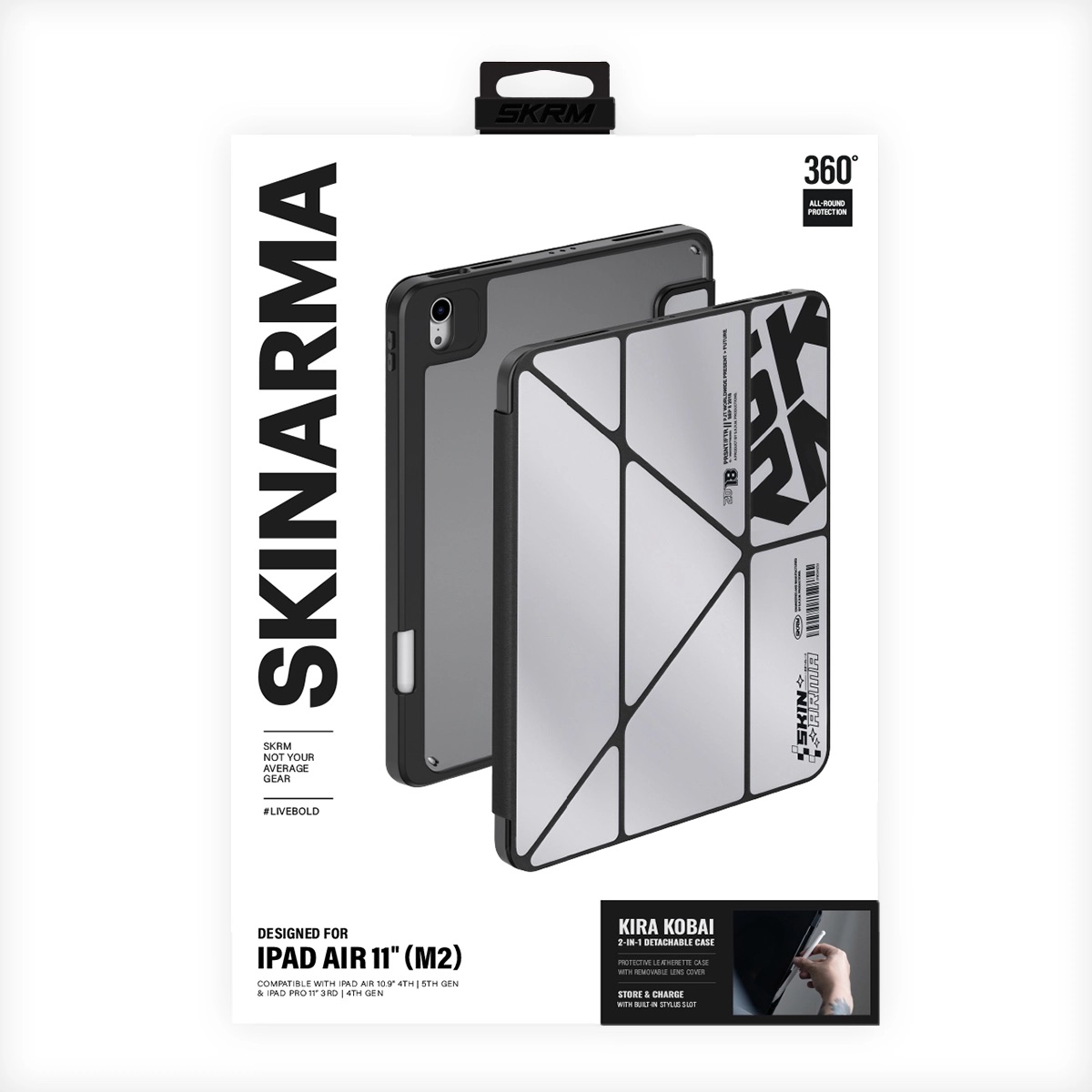 Foto 6 pulgar | Funda Skinarma Kira Kobai Cromo para iPad Air 11" | 10.9" (6a | 5a | 4a Gen) | iPad Pro 11" (4a | 3a Gen)