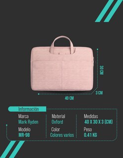 Foto 7 | Portafolio Para Laptop 15.6'' Mark Ryden Modelo 98d Color Gris Obscuro