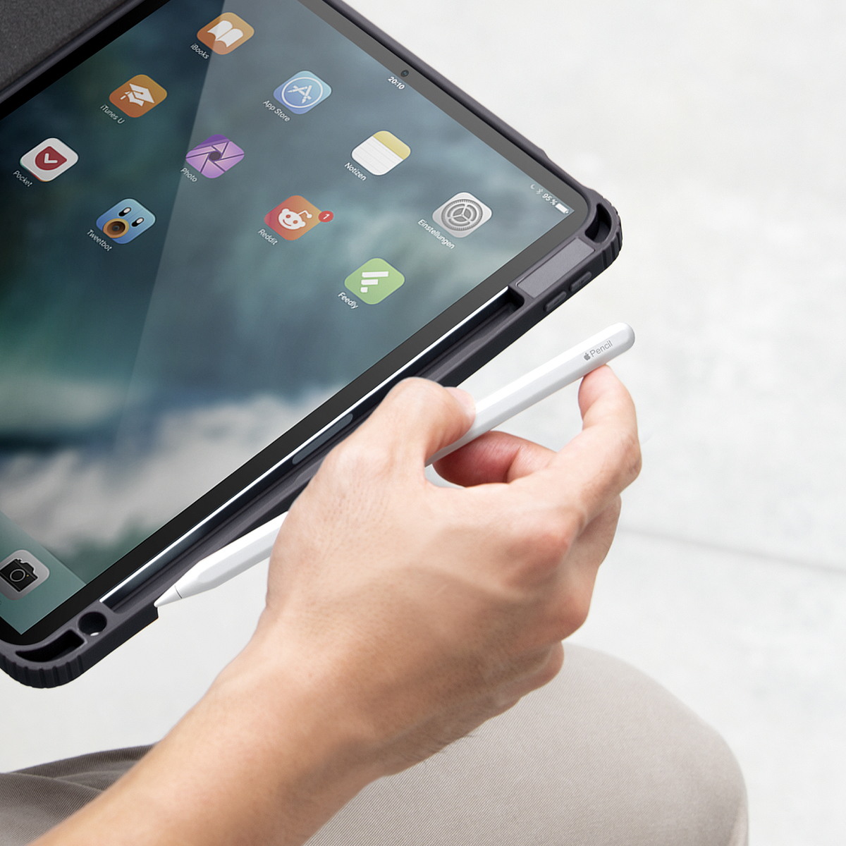 Foto 4 | Funda Para Ipad Pro 11'' ( 4ª | 3ª Generación ) Azul Moven De Uniq
