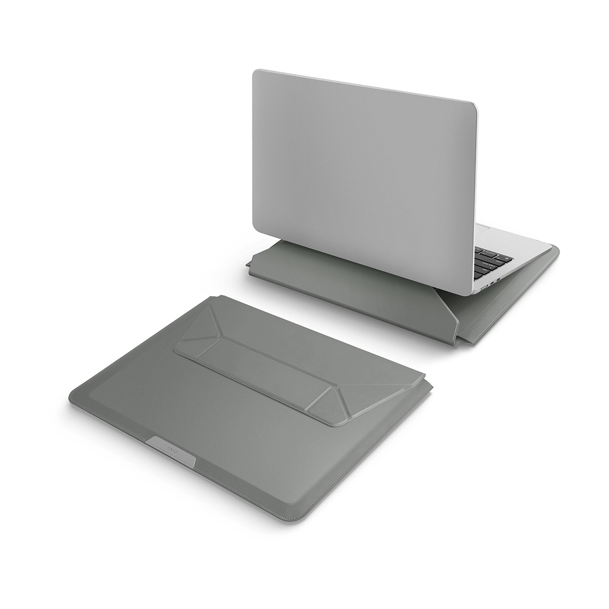 Foto 4 pulgar | Funda Para Macbook Hasta 14'' Verde Liquen Oslo De Uniq