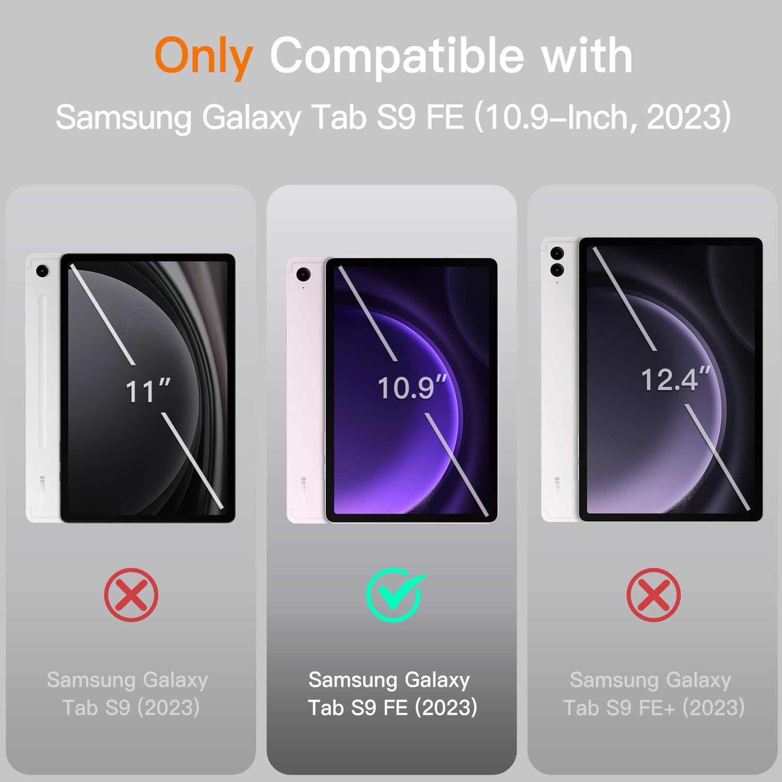 Foto 3 pulgar | Funda Jetech Para Samsung Galaxy Tab S10 Fe/s9 Fe 10.9 Pulgadas - Venta Internacional.