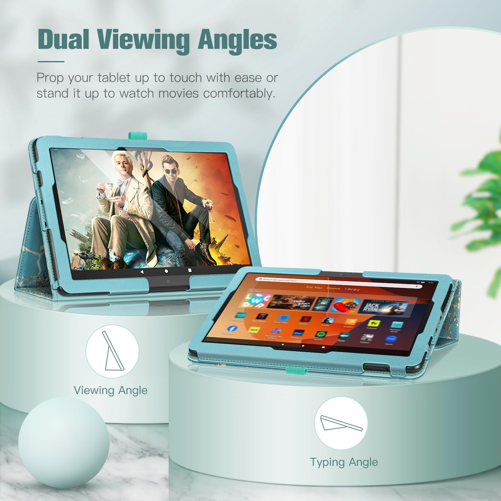 Foto 5 pulgar | Funda Tipo Folio Fintie Para Tablet Amazon Fire Hd 10/10 Plus - Venta Internacional.
