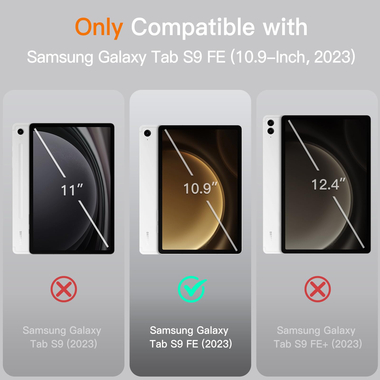 Foto 3 pulgar | Funda Jetech Para Samsung Galaxy Tab S10 Fe/s9 Fe 10.9 Pulgadas - Venta Internacional.