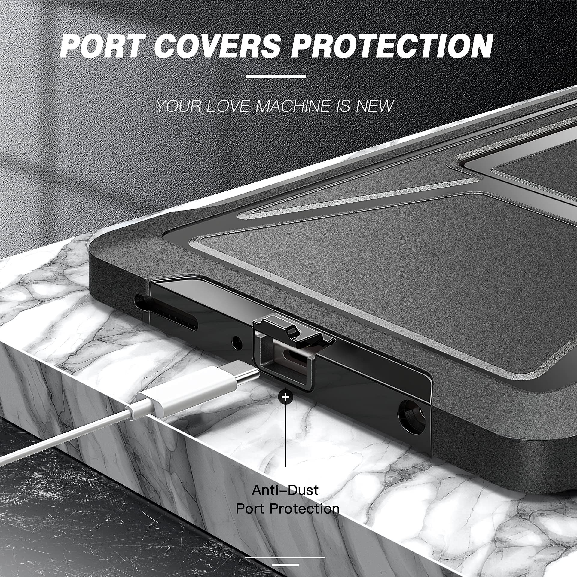 Foto 4 pulgar | Funda Ztotopcases Para Samsung Galaxy Tab A7 Lite 8.7 2021 Negra - Venta Internacional.