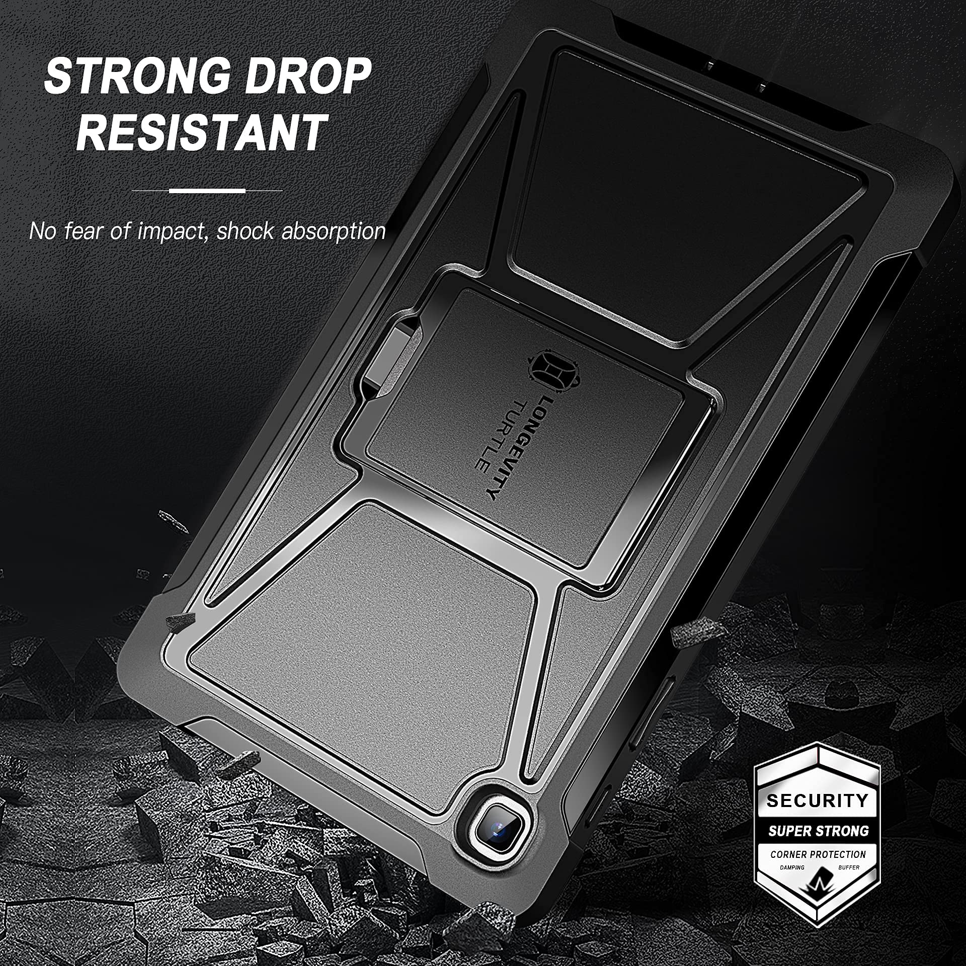 Foto 6 | Funda Ztotopcases Para Samsung Galaxy Tab A7 Lite 8.7 2021 Negra - Venta Internacional.