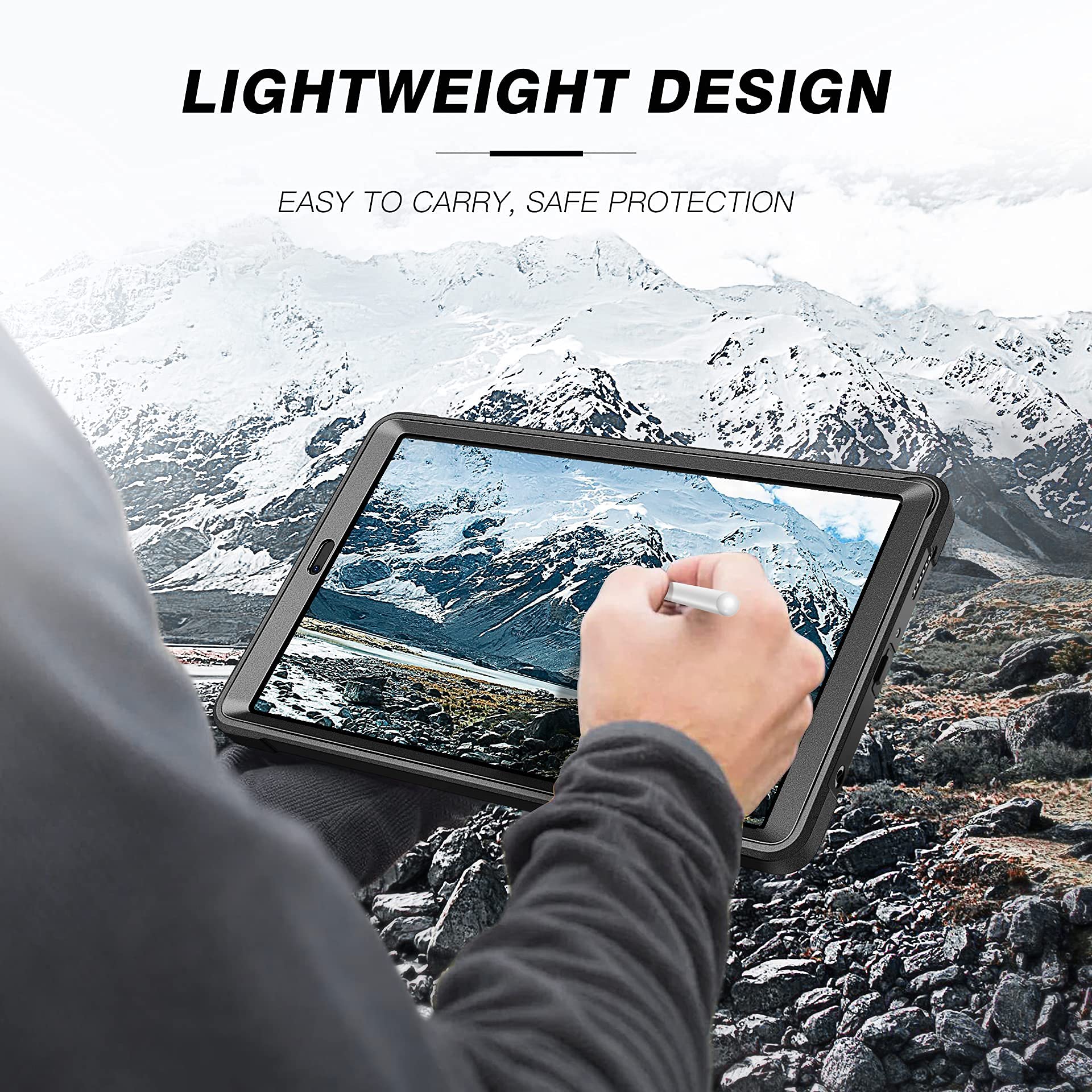 Foto 7 | Funda Ztotopcases Para Samsung Galaxy Tab A7 Lite 8.7 2021 Negra - Venta Internacional.