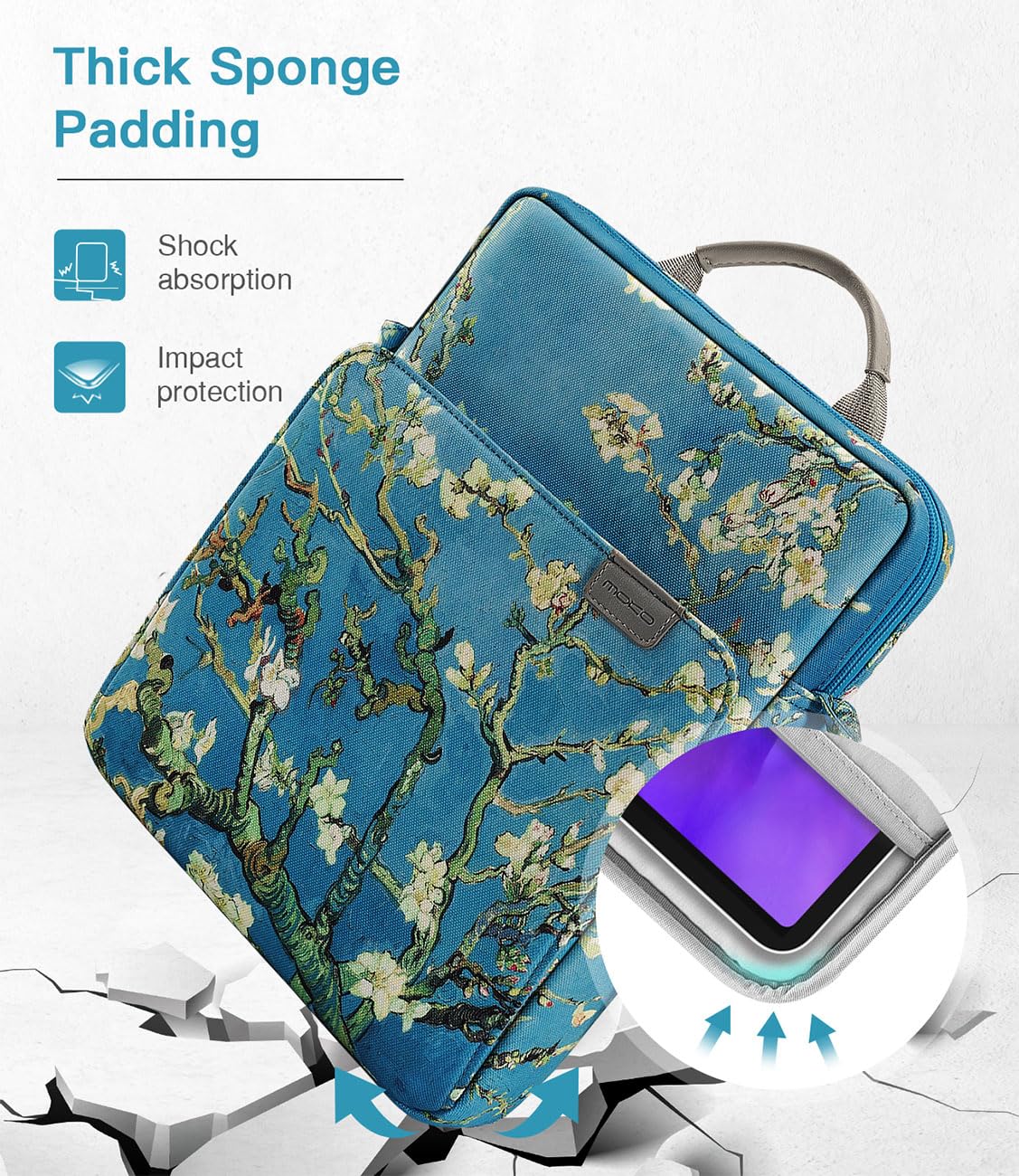 Foto 5 pulgar | Funda Para Tableta Moko De 9 A 11 Pulgadas Con Correa Para El Hombro, Color Albaricoque - Venta Internacional.