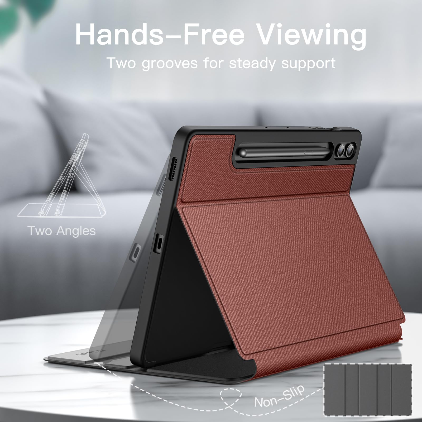 Foto 4 pulgar | Funda Jetech Para Samsung Galaxy Tab S9 Fe+/s9 Fe Plus De 12,4 Pulgadas - Venta Internacional.