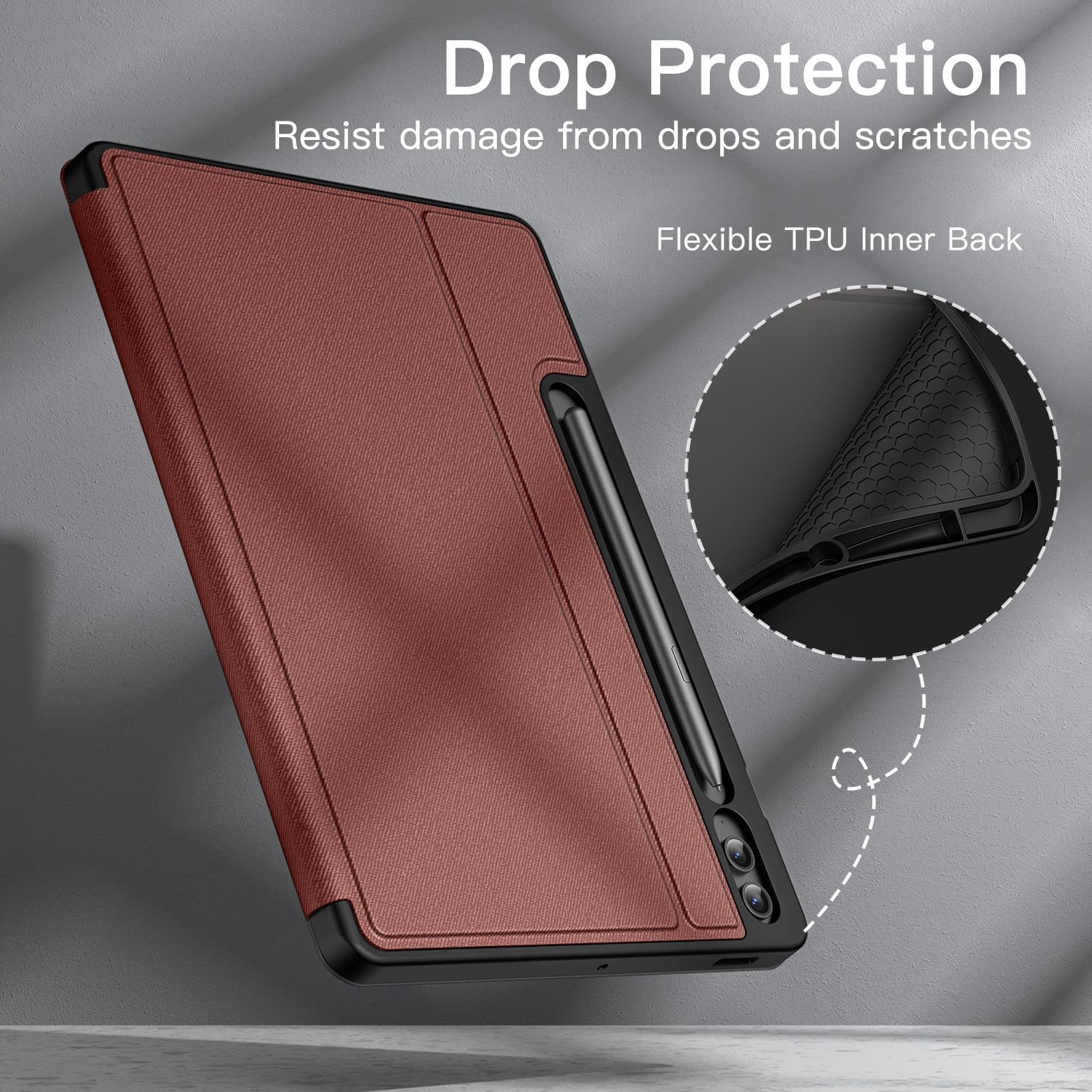 Foto 7 pulgar | Funda Jetech Para Samsung Galaxy Tab S9 Fe+/s9 Fe Plus De 12,4 Pulgadas - Venta Internacional.