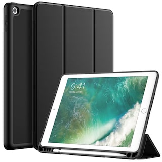 Foto 1 | Funda Jetech Para Ipad 9.7 (6.ª Y 5.ª Generación) Con Soporte Para Lápices, Color Negro - Venta Internacional.