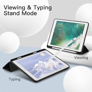 Foto 7 | Funda Jetech Para Ipad 9.7 (6.ª Y 5.ª Generación) Con Soporte Para Lápices, Color Negro - Venta Internacional.