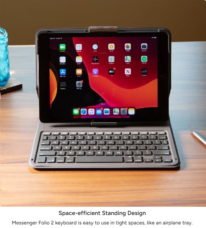 Foto 2 | Teclado Y Funda Para Tableta Zagg Messenger Folio 2 Para Ipad 10.2 - Venta Internacional.