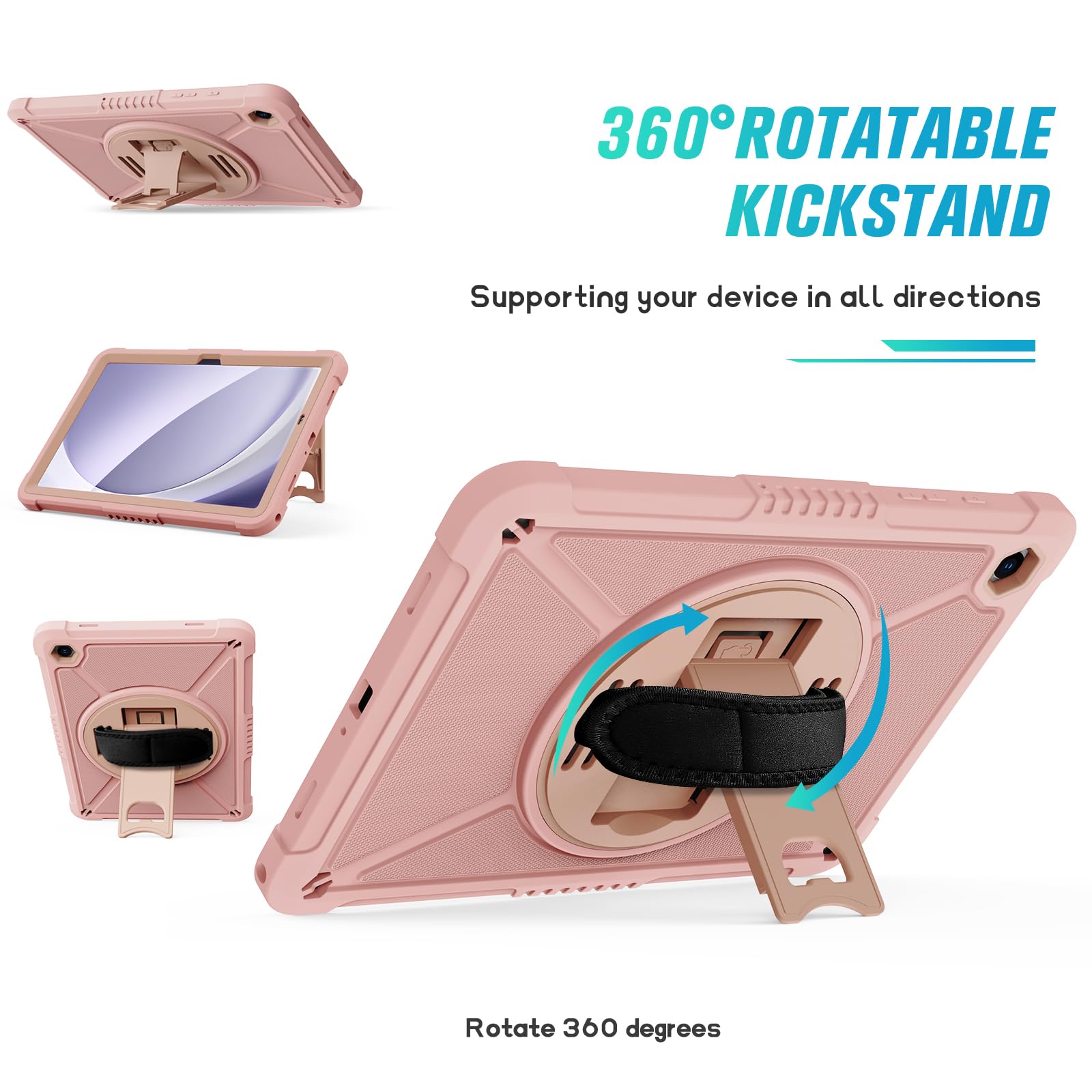 Foto 6 pulgar | Funda Ztotopcases Para Samsung Galaxy Tab A9+ 11'' 2023 Rosa - Venta Internacional.
