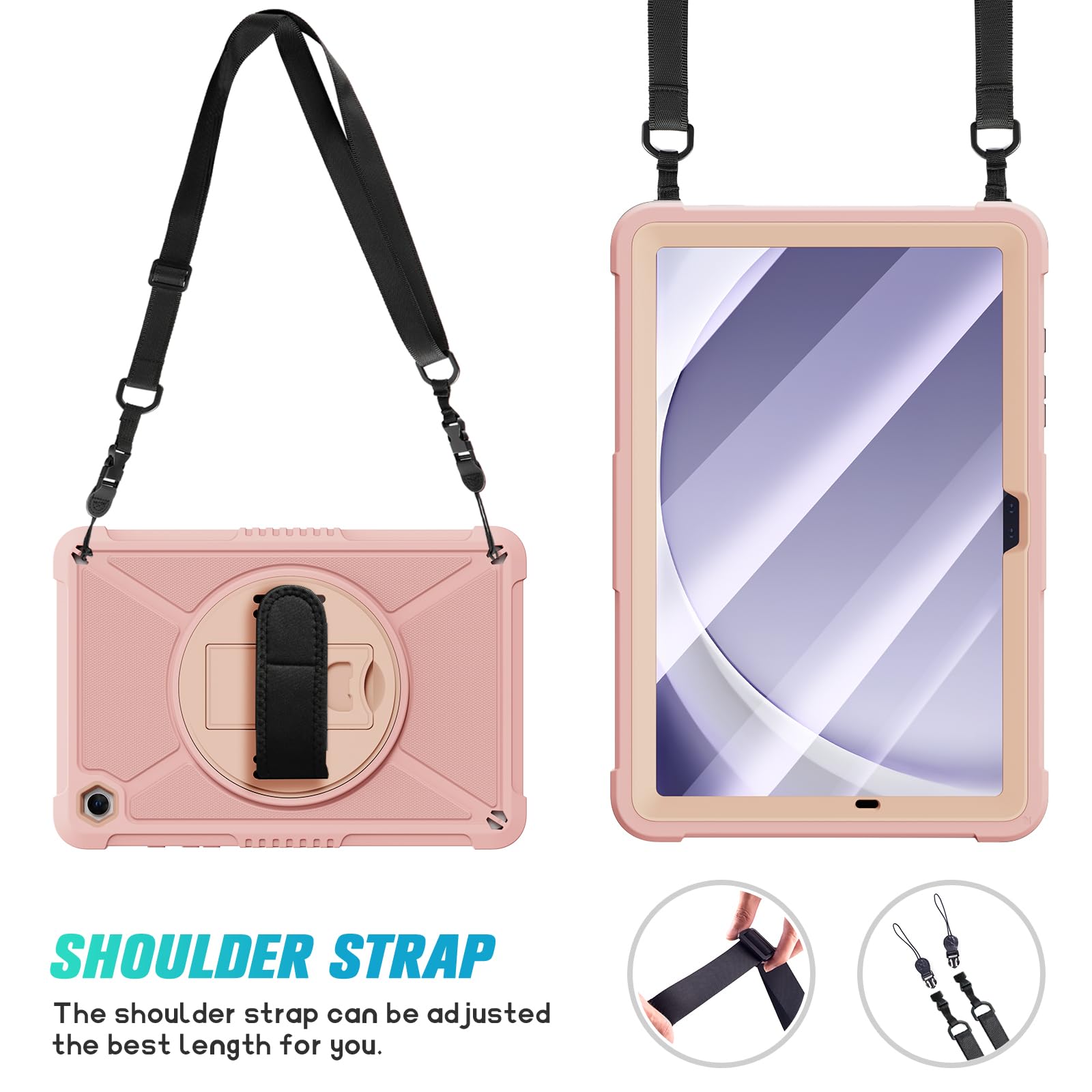 Foto 7 pulgar | Funda Ztotopcases Para Samsung Galaxy Tab A9+ 11'' 2023 Rosa - Venta Internacional.