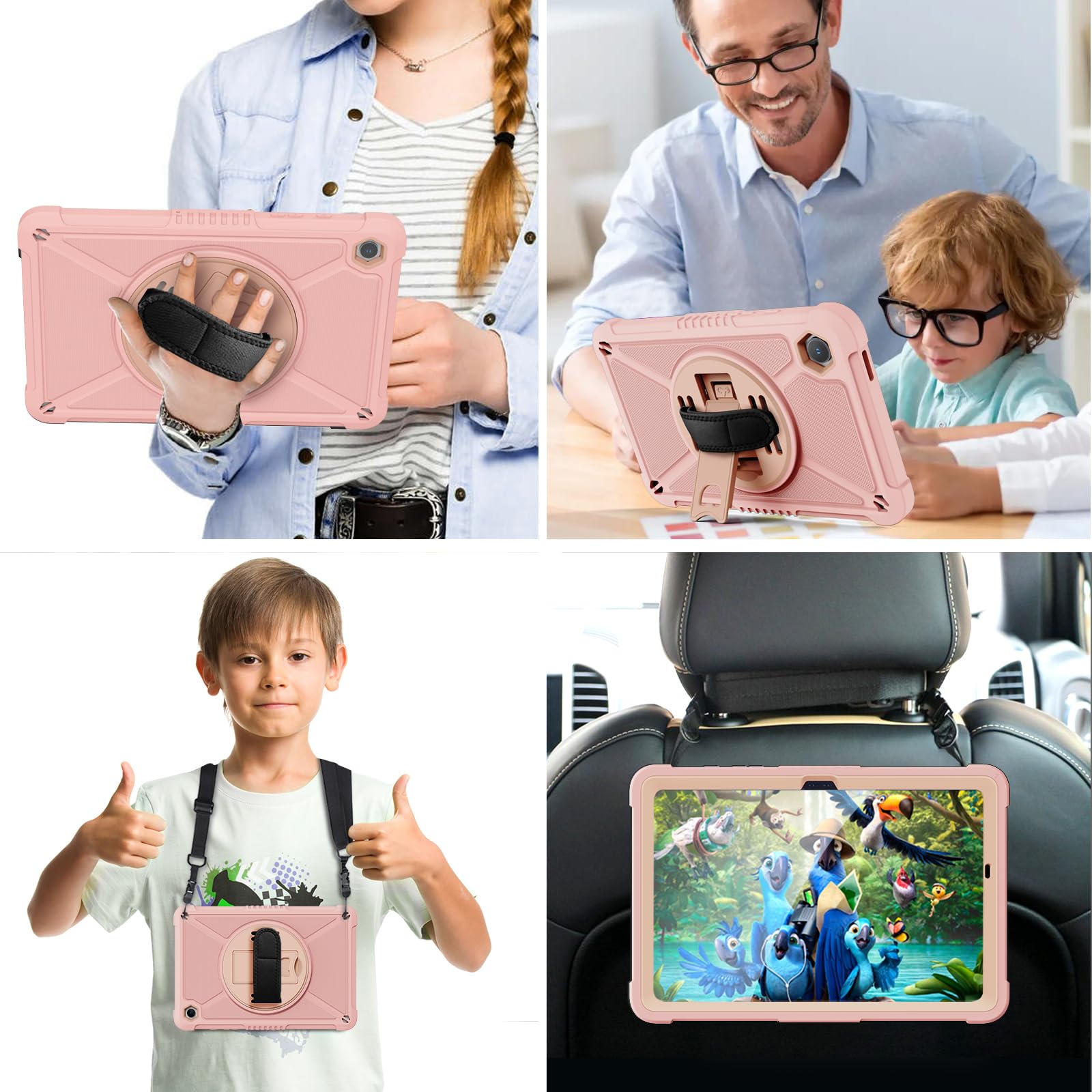 Foto 8 pulgar | Funda Ztotopcases Para Samsung Galaxy Tab A9+ 11'' 2023 Rosa - Venta Internacional.
