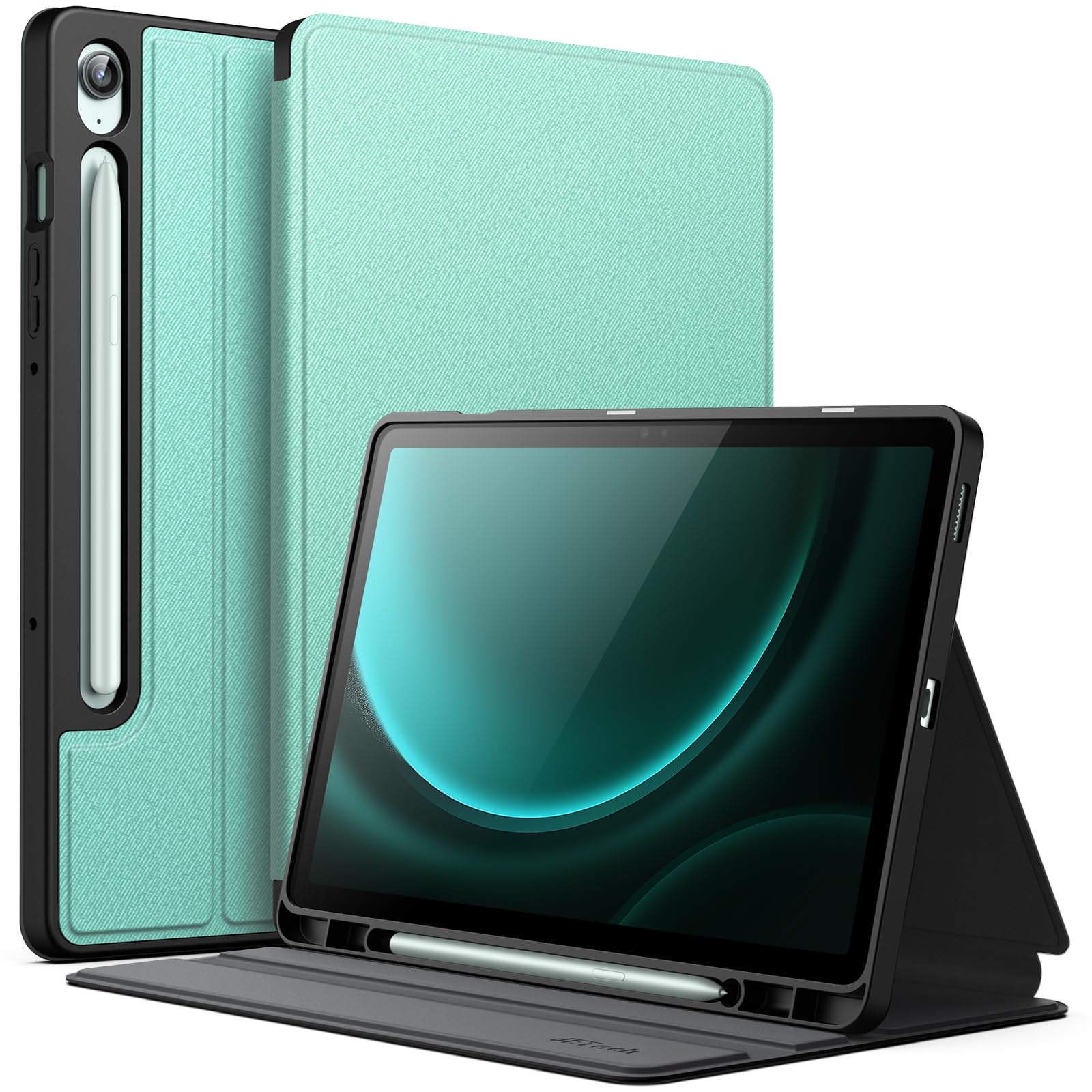 Foto 2 pulgar | Funda Jetech Para Samsung Galaxy Tab S10 Fe/s9 Fe 10.9 Pulgadas, Color Verde - Venta Internacional.