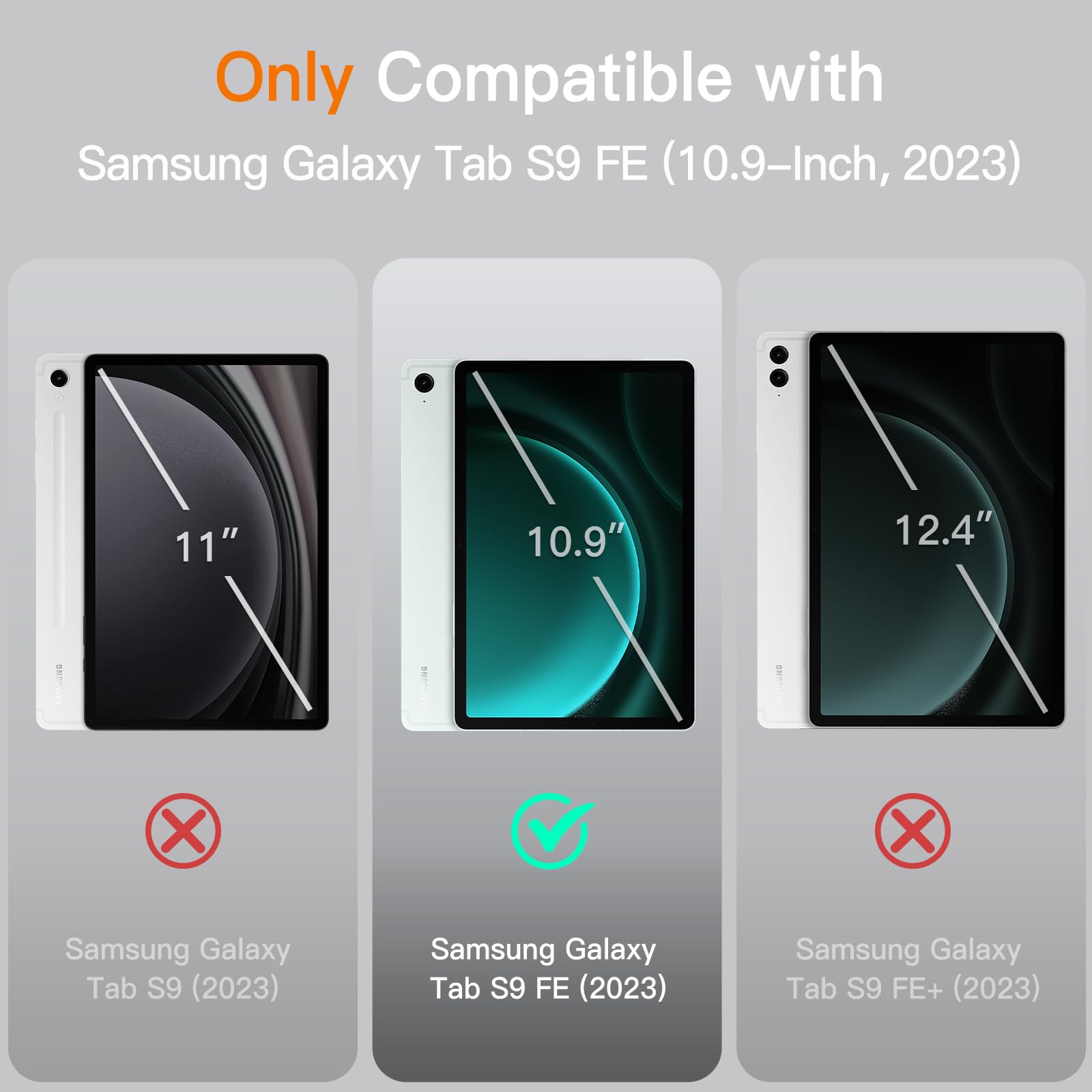 Foto 2 | Funda Jetech Para Samsung Galaxy Tab S10 Fe/s9 Fe 10.9 Pulgadas, Color Verde - Venta Internacional.