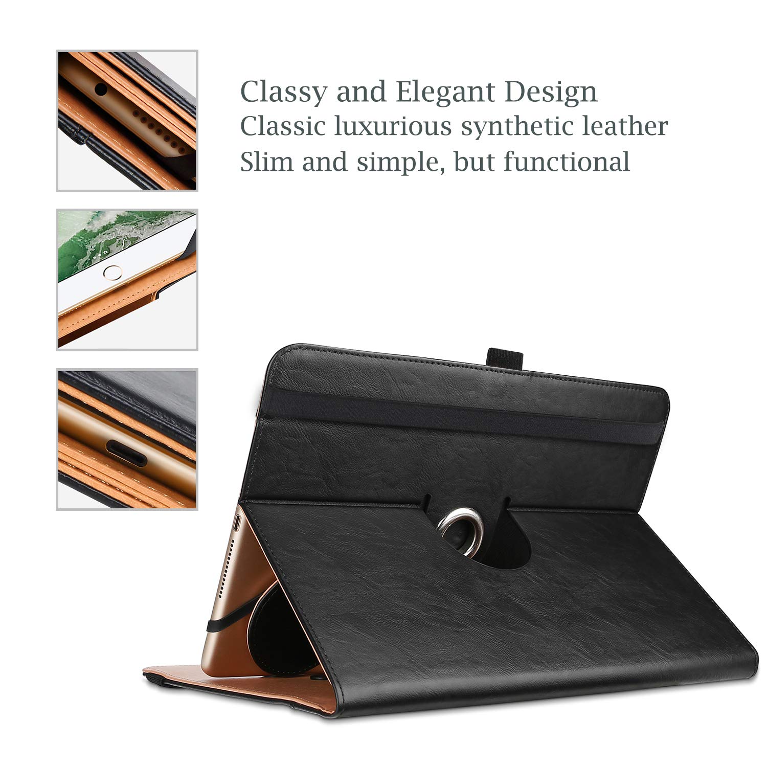 Foto 8 pulgar | Funda Para Tablet Procase Universal 9-10.1'' Android - Negra - Venta Internacional.