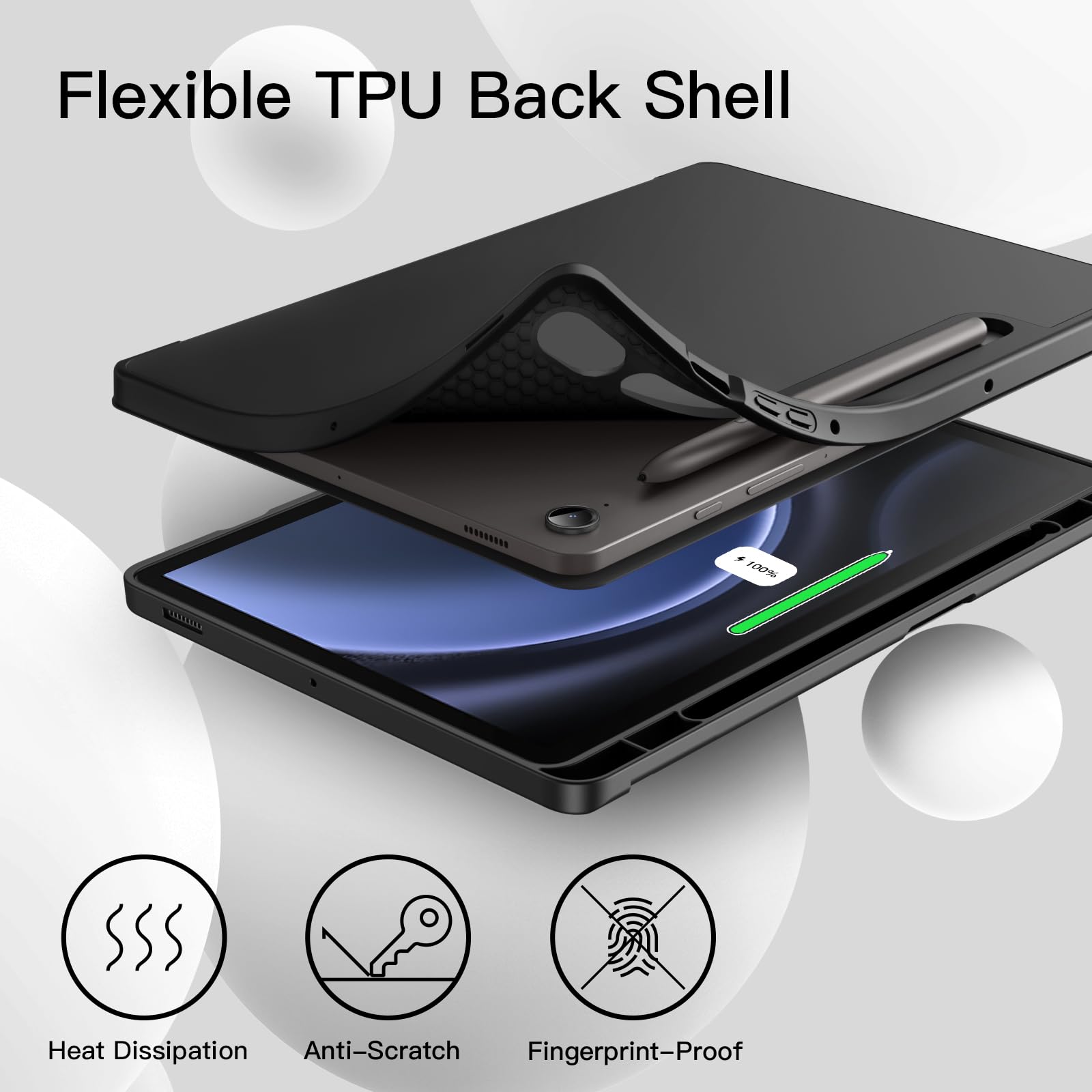 Foto 5 pulgar | Funda Jetech Para Samsung Galaxy Tab S10 Fe/s9 Fe 10.9 Pulgadas - Venta Internacional.