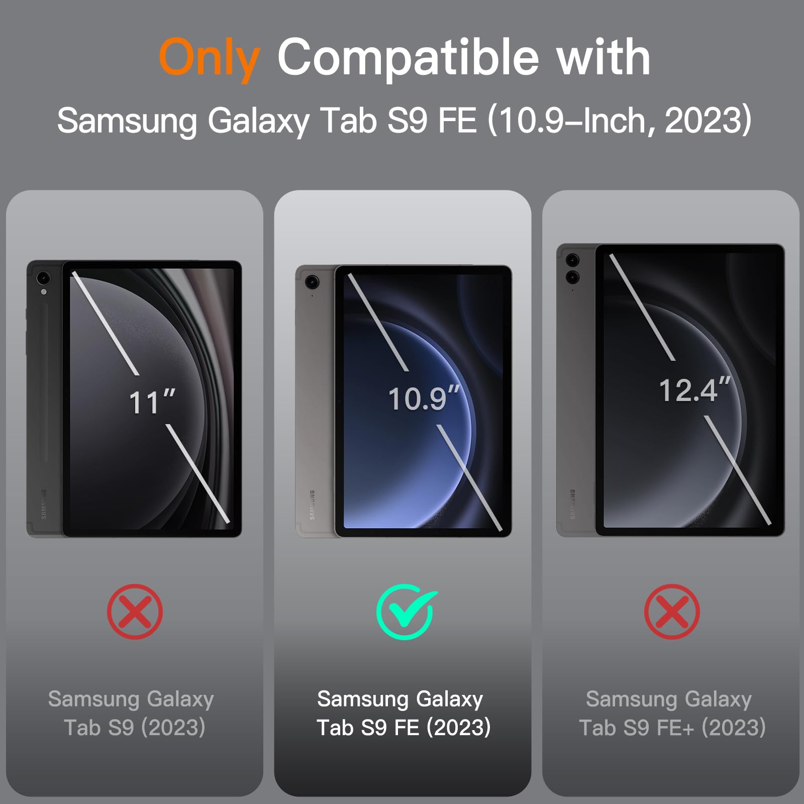 Foto 3 pulgar | Funda Jetech Para Samsung Galaxy Tab S10 Fe/s9 Fe 10.9 Pulgadas - Venta Internacional.