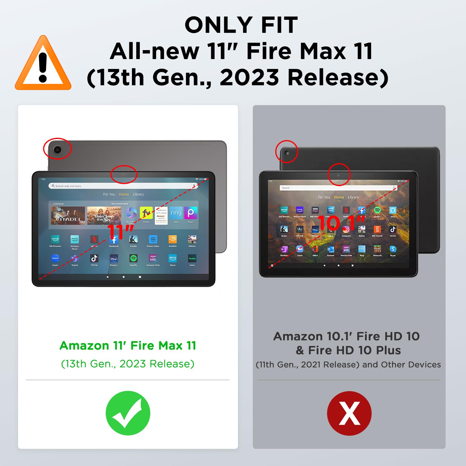 Foto 2 | Funda Moko Para Tablet Amazon Kindle Fire Max 11 De 13ª Generación - Venta Internacional.