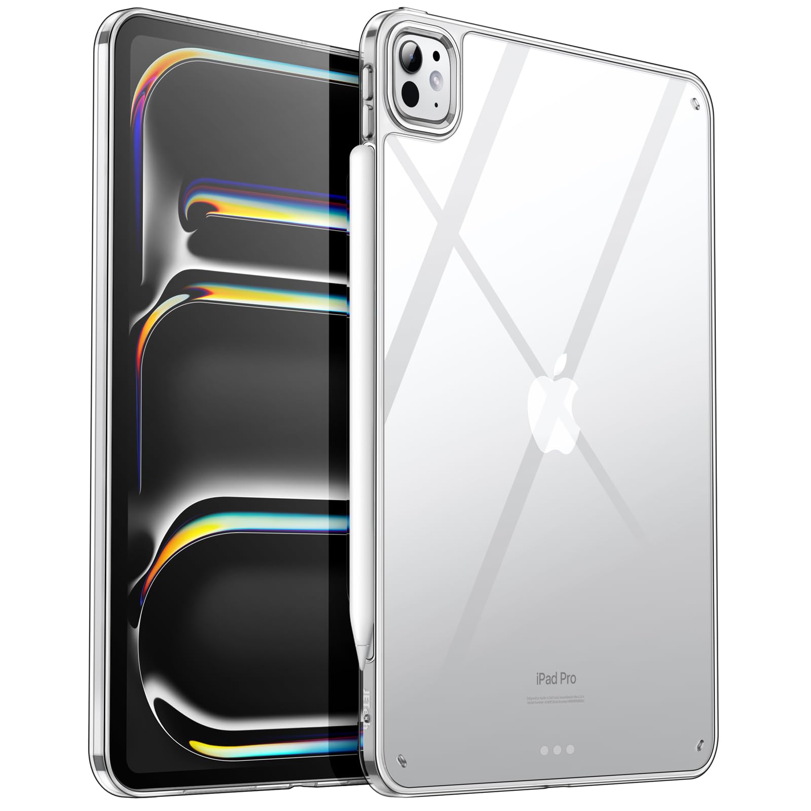Foto 2 pulgar | Funda Jetech Clear Para Ipad Pro 11 M4 2024 Antiamarilleo - Venta Internacional.