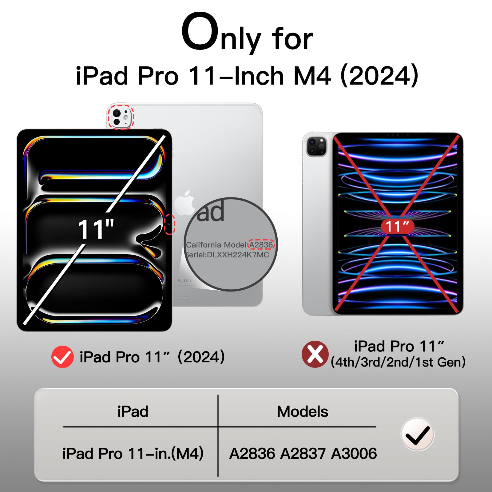Foto 3 pulgar | Funda Jetech Clear Para Ipad Pro 11 M4 2024 Antiamarilleo - Venta Internacional.