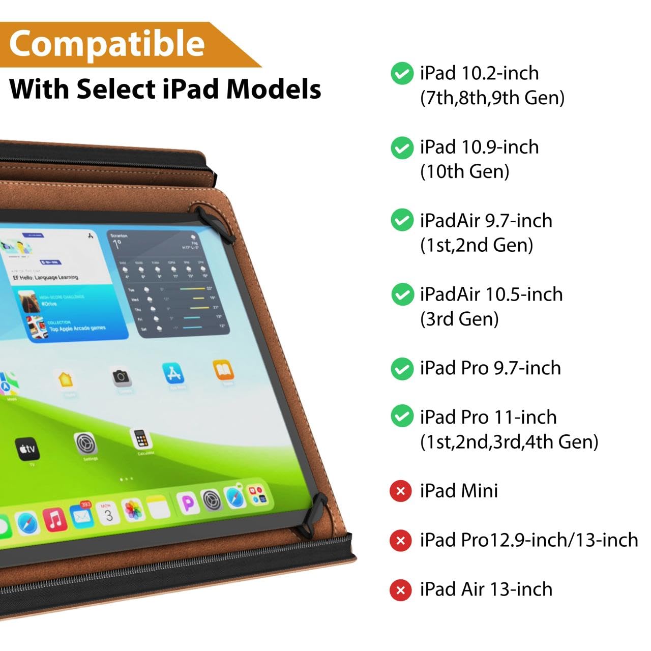 Foto 8 pulgar | Funda Padfolio Khomo Universal Para Tabletas De 8,5 A 11 Pulgadas - Venta Internacional.