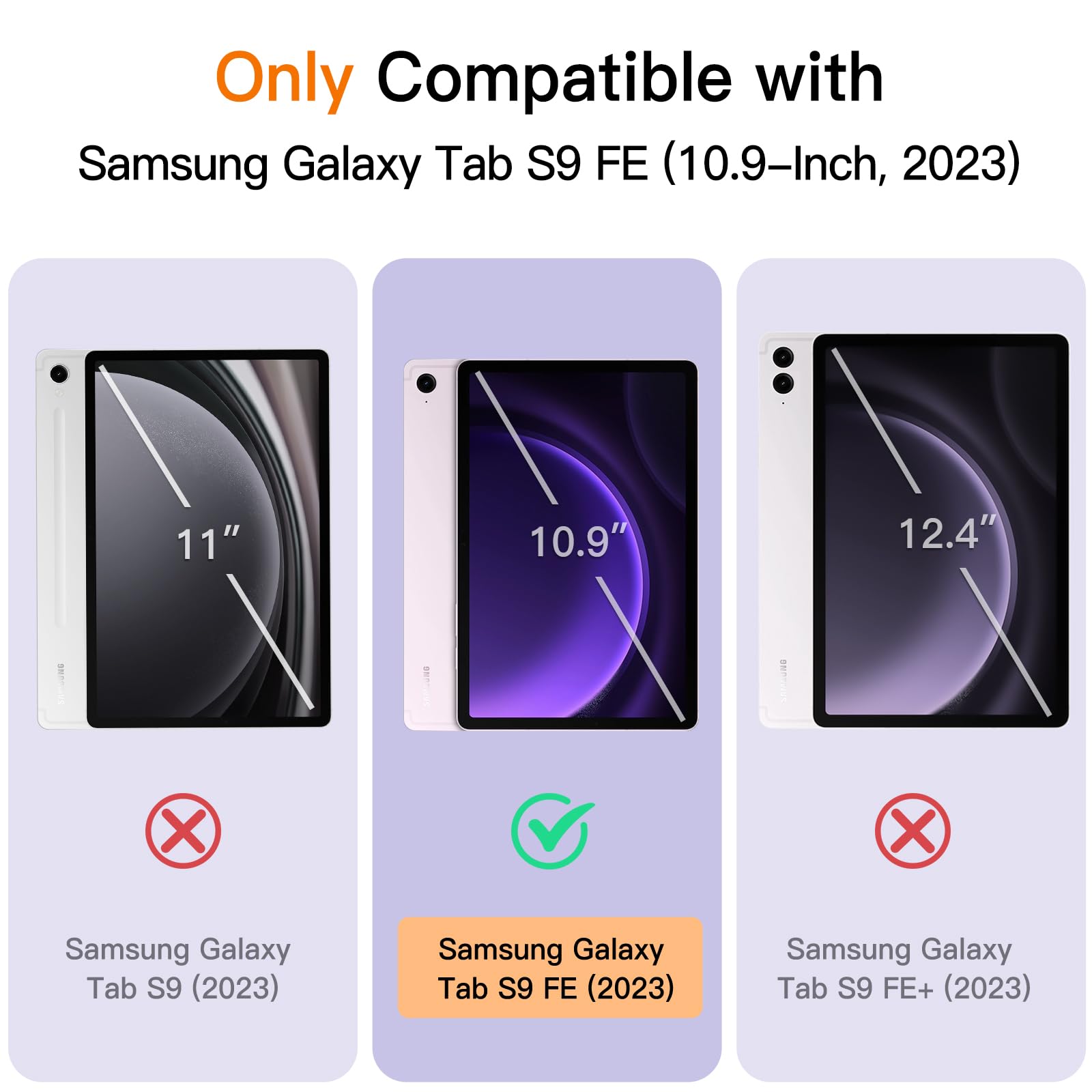 Foto 2 | Funda Jetech Para Samsung Galaxy Tab S10 Fe/s9 Fe 10.9 Pulgadas - Venta Internacional.