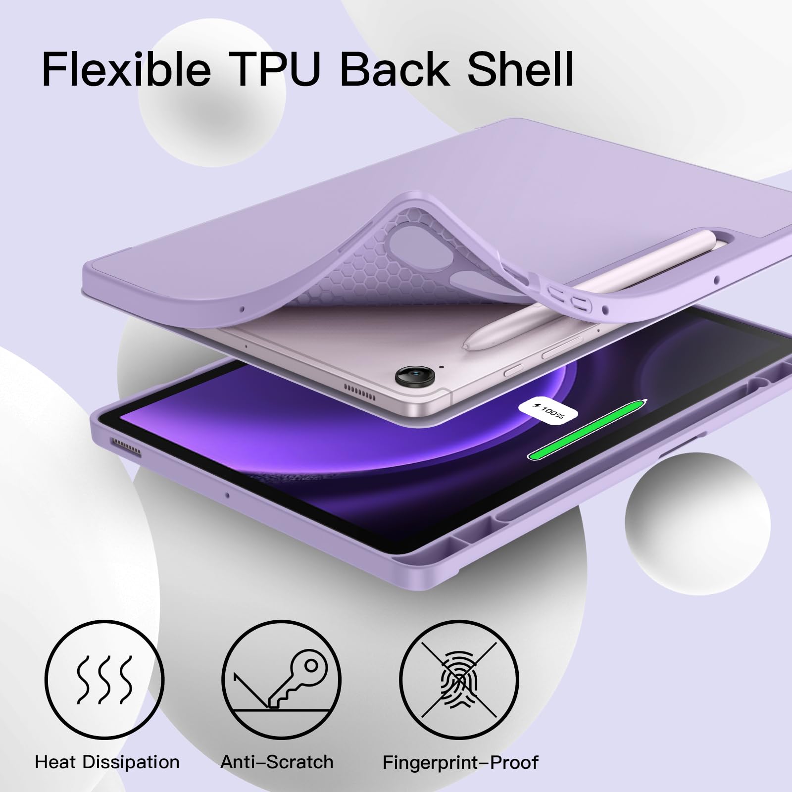 Foto 4 | Funda Jetech Para Samsung Galaxy Tab S10 Fe/s9 Fe 10.9 Pulgadas - Venta Internacional.