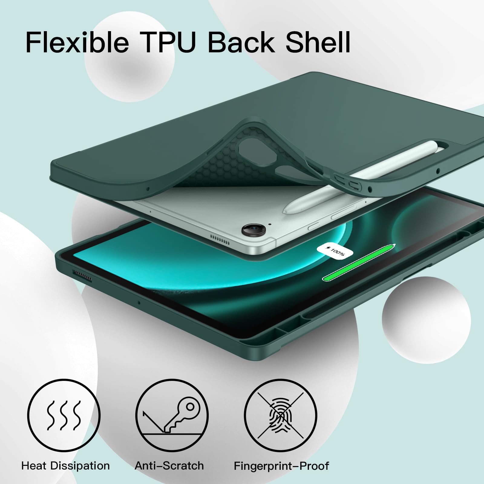 Foto 4 | Funda Jetech Para Samsung Galaxy Tab S10 Fe/s9 Fe 10.9 - Venta Internacional.