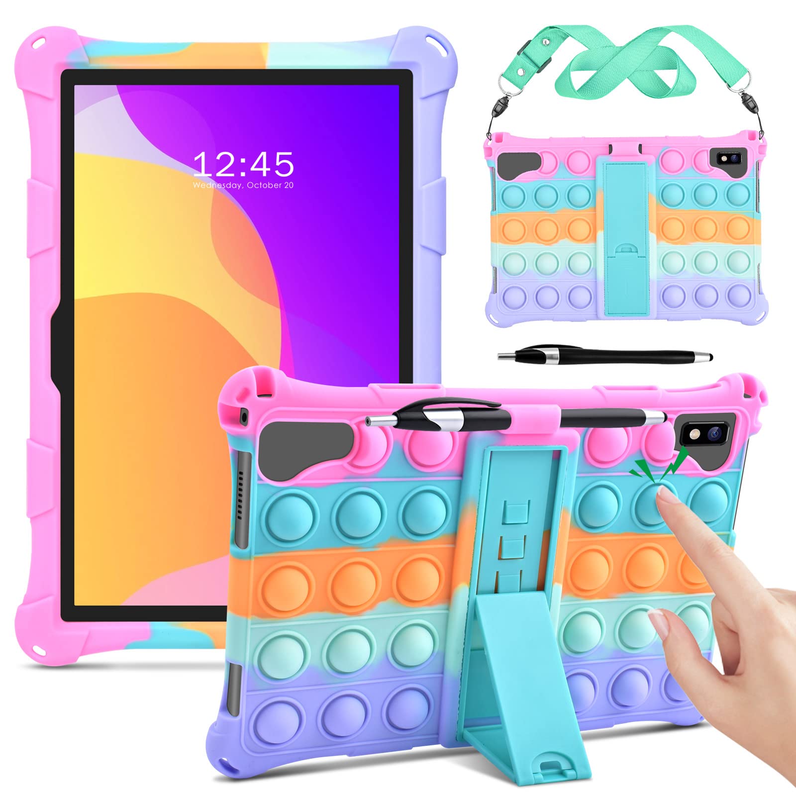 Foto 1 | Funda De Silicona Detuosi Para Tableta Vastking Kingpad K10 Pro 10.1 - Venta Internacional.