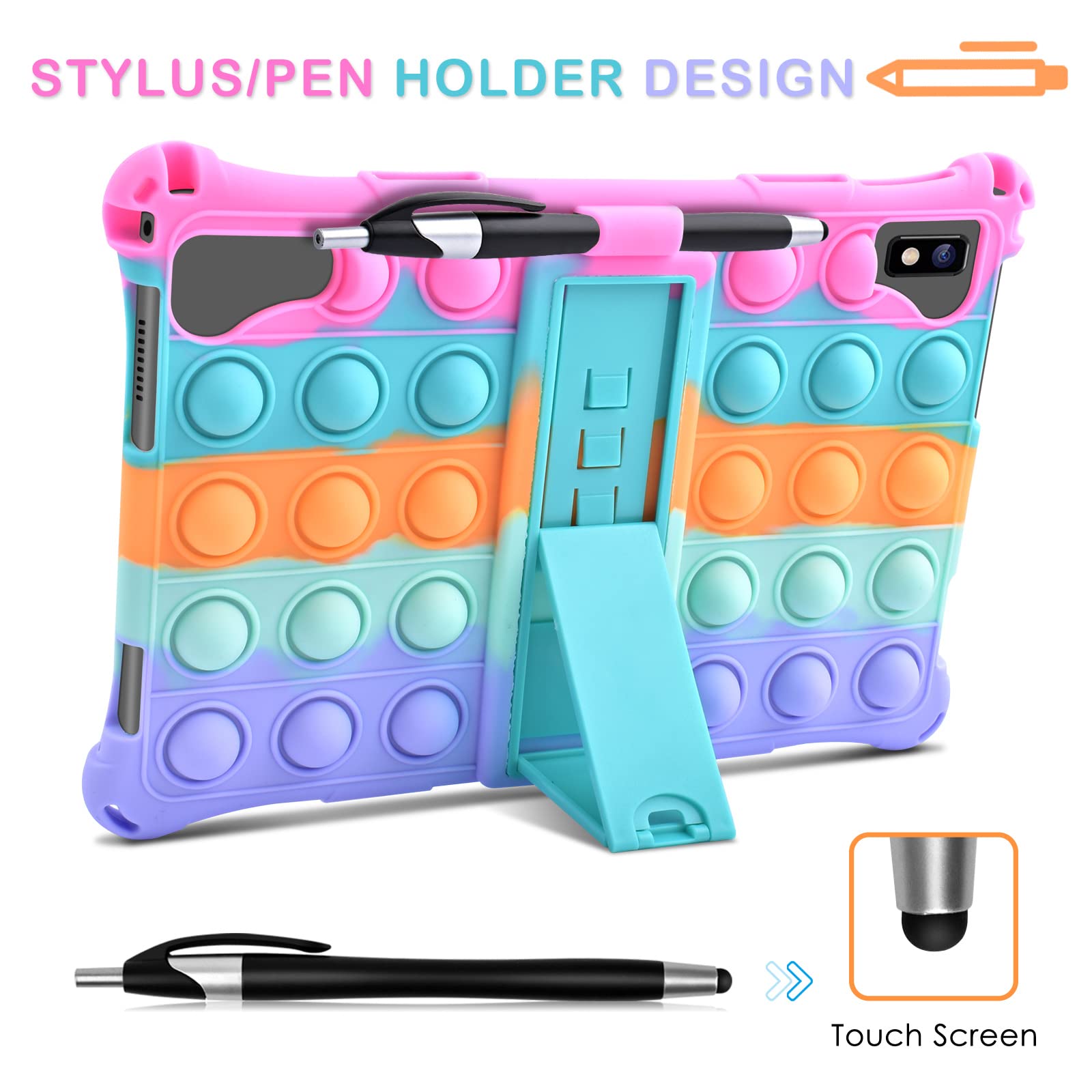 Foto 4 | Funda De Silicona Detuosi Para Tableta Vastking Kingpad K10 Pro 10.1 - Venta Internacional.