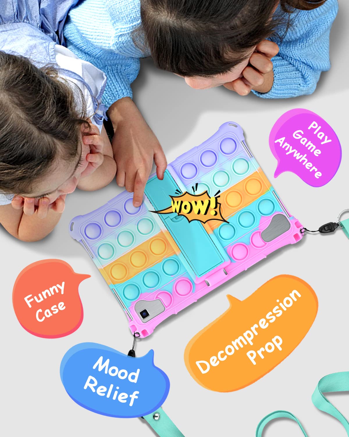 Foto 7 pulgar | Funda De Silicona Detuosi Para Tableta Vastking Kingpad K10 Pro 10.1 - Venta Internacional.