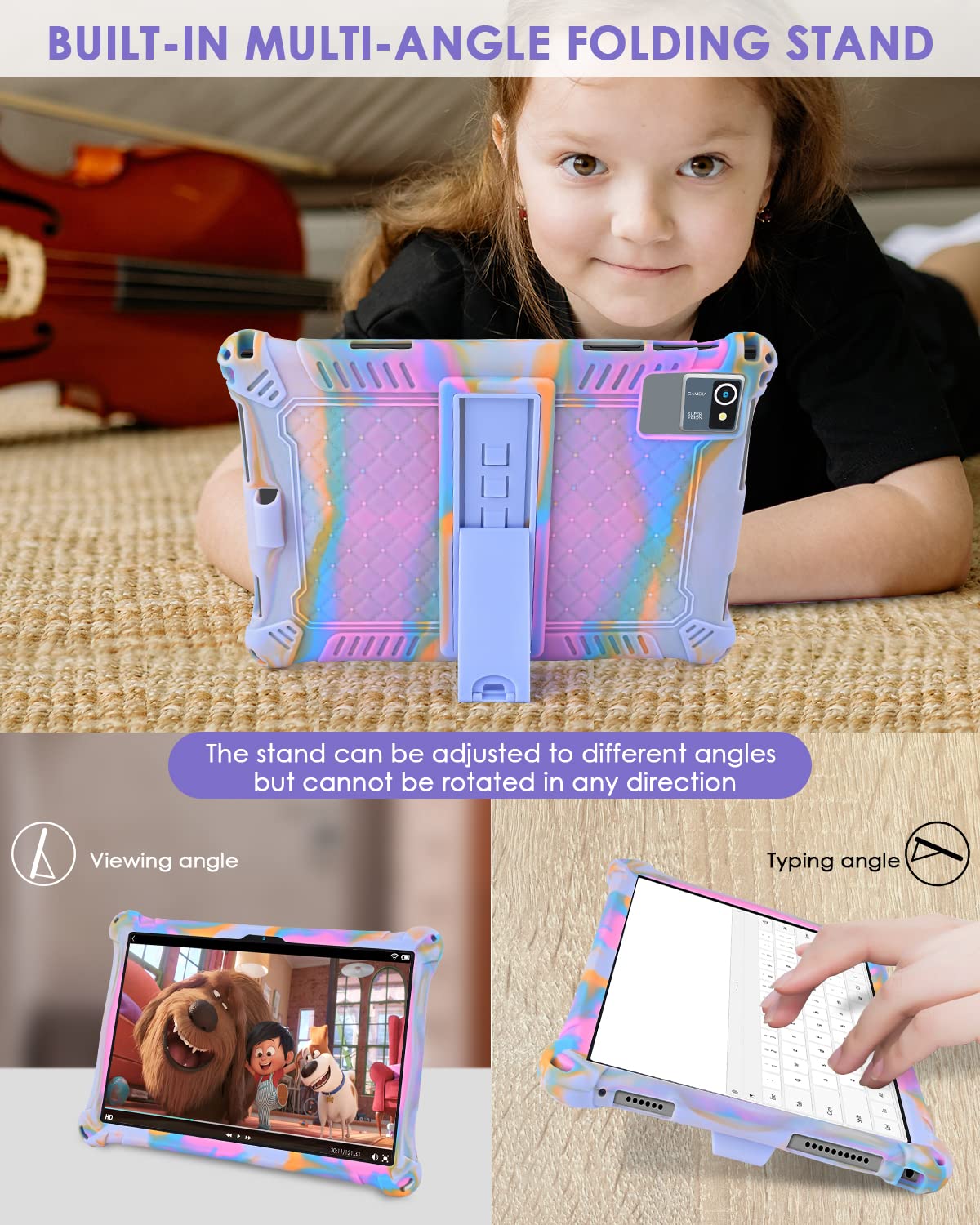 Foto 5 pulgar | Funda Para Tablet Detuosi Okaysea De 10.1 Pulgadas Con Lápiz Capacitivo Y Correa - Venta Internacional.