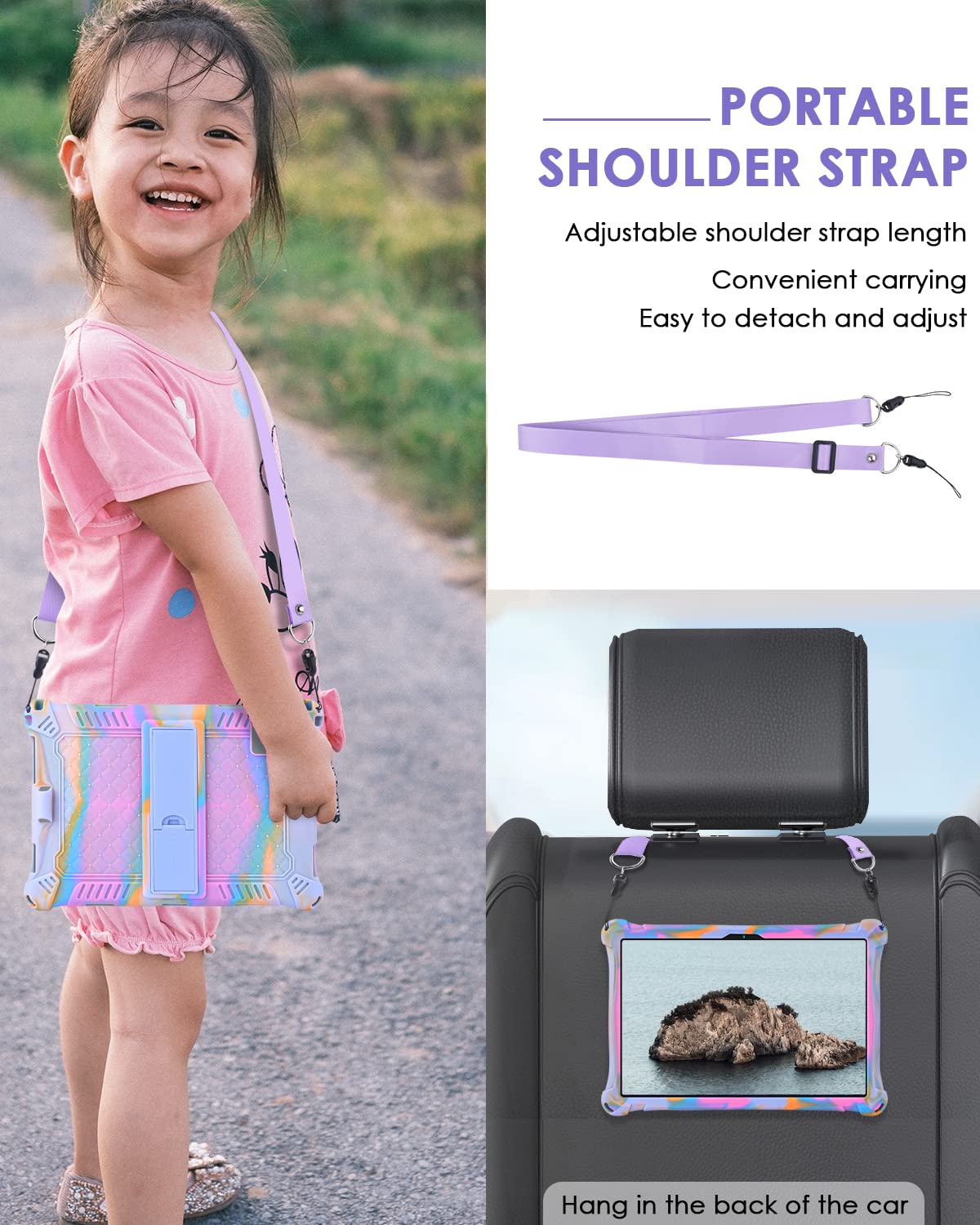 Foto 6 pulgar | Funda Para Tablet Detuosi Okaysea De 10.1 Pulgadas Con Lápiz Capacitivo Y Correa - Venta Internacional.