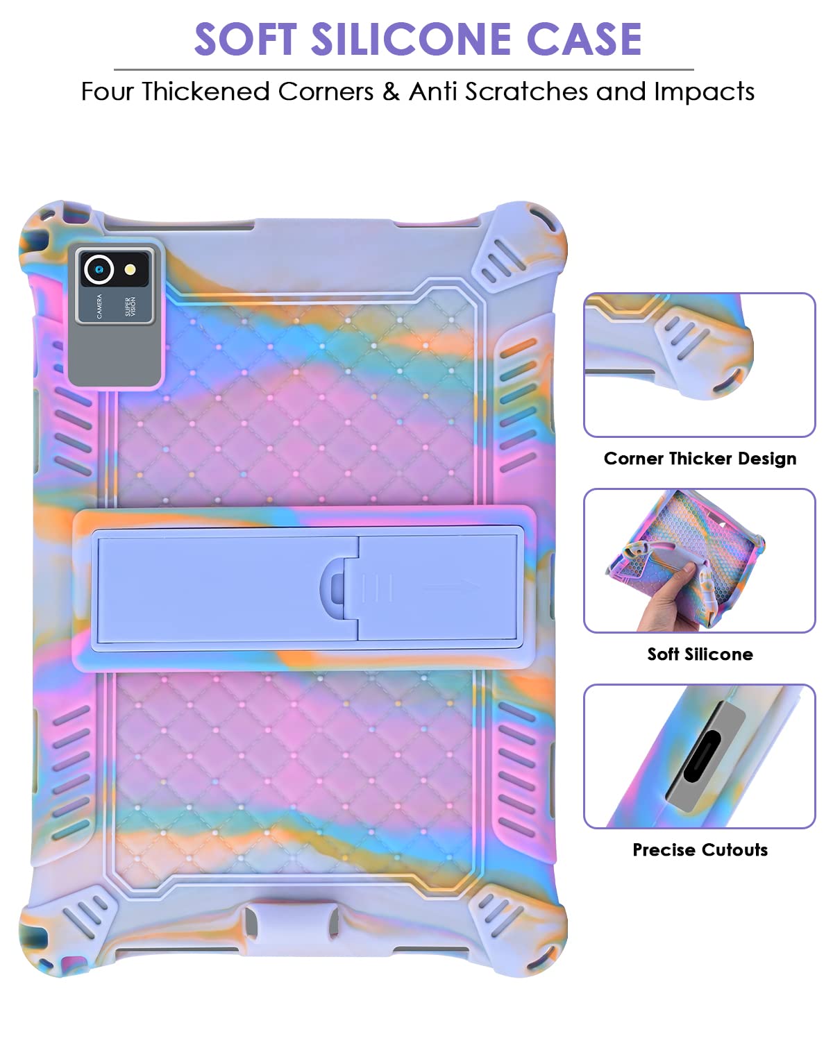 Foto 8 pulgar | Funda Para Tablet Detuosi Okaysea De 10.1 Pulgadas Con Lápiz Capacitivo Y Correa - Venta Internacional.