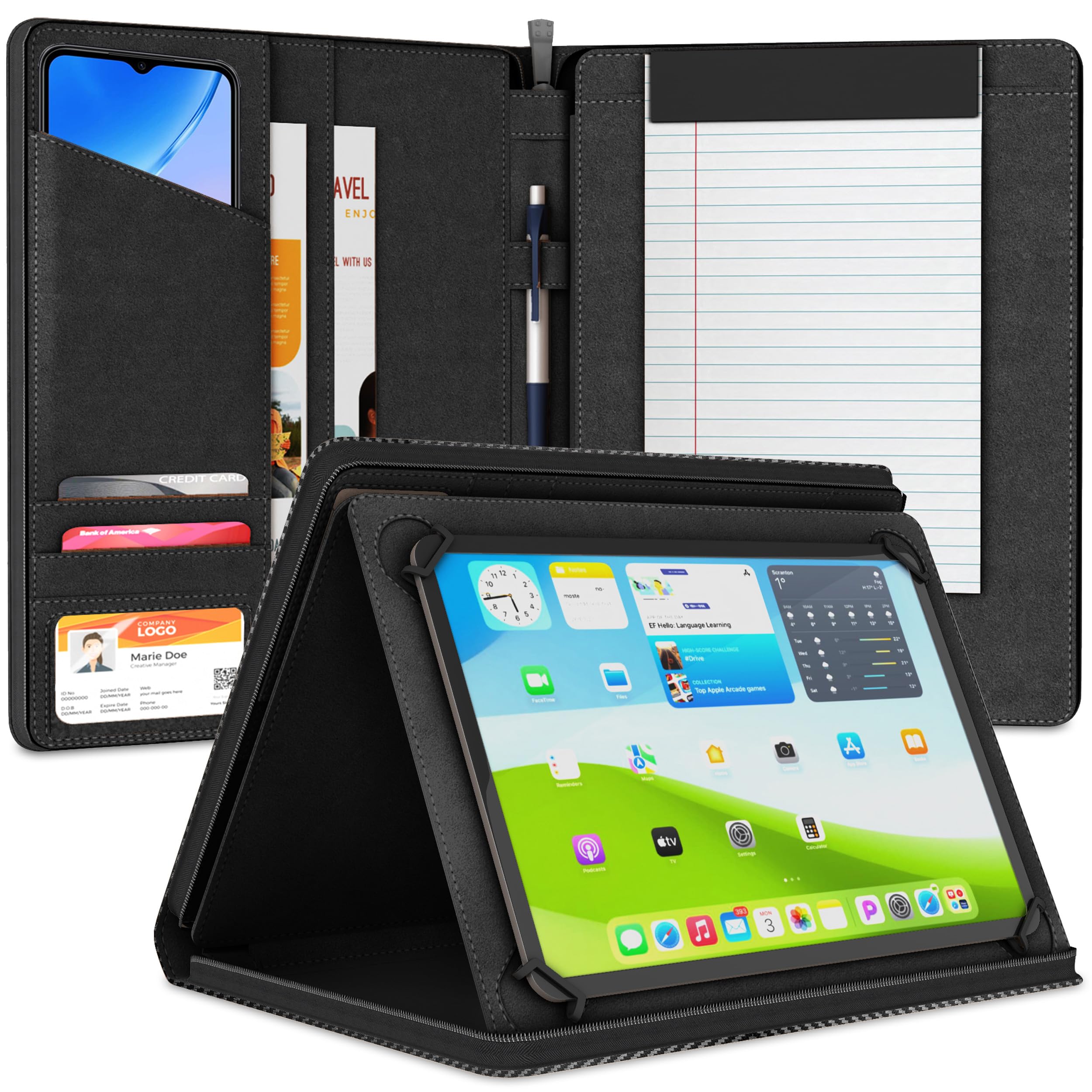 Foto 2 pulgar | Organizador Universal Para Tabletas Ipad Padfolio Case Khomo - Venta Internacional.