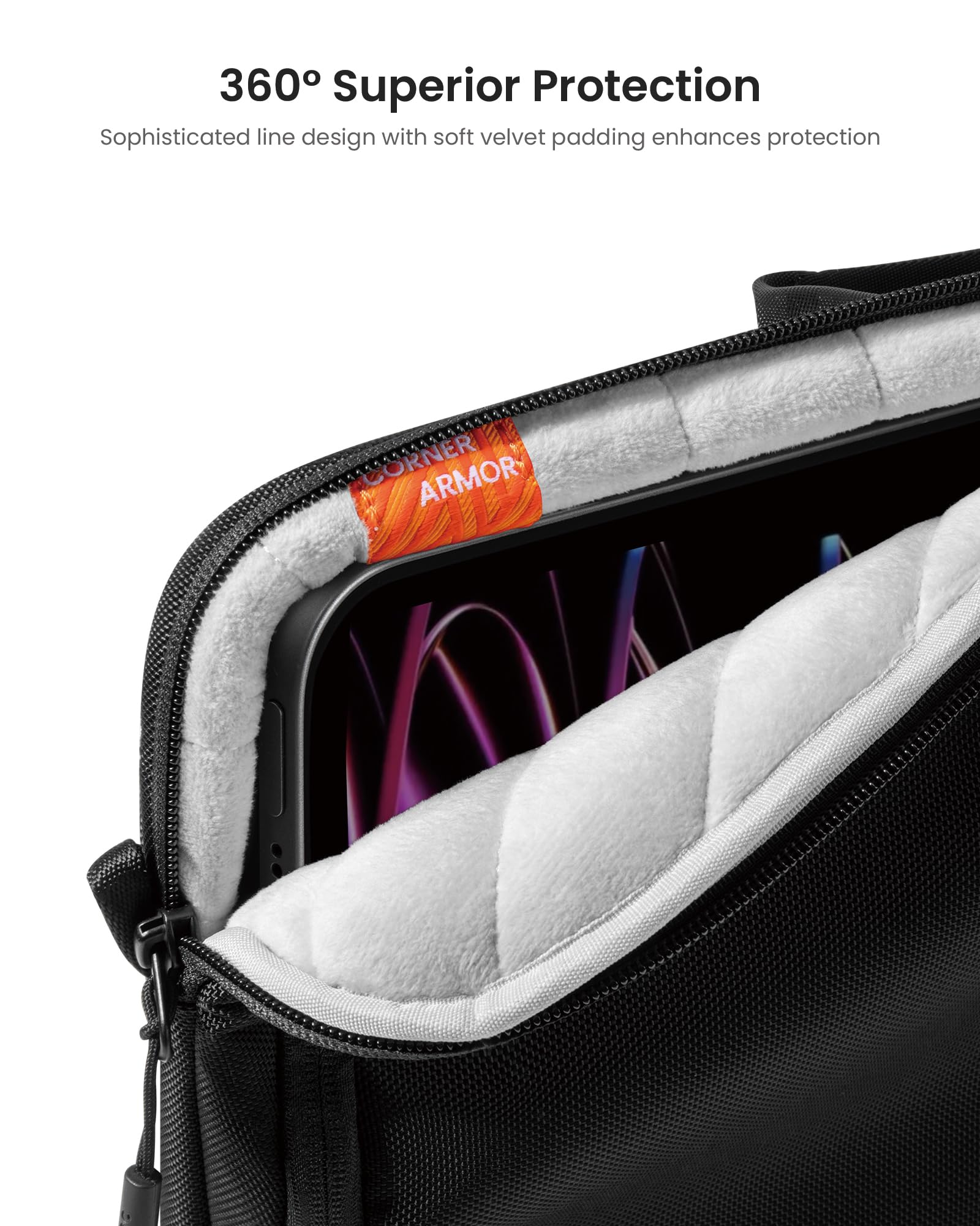 Foto 7 pulgar | Bandolera Para Tablet Tomtoc 360 Protector Para Ipad De 13 Pulgadas - Venta Internacional.