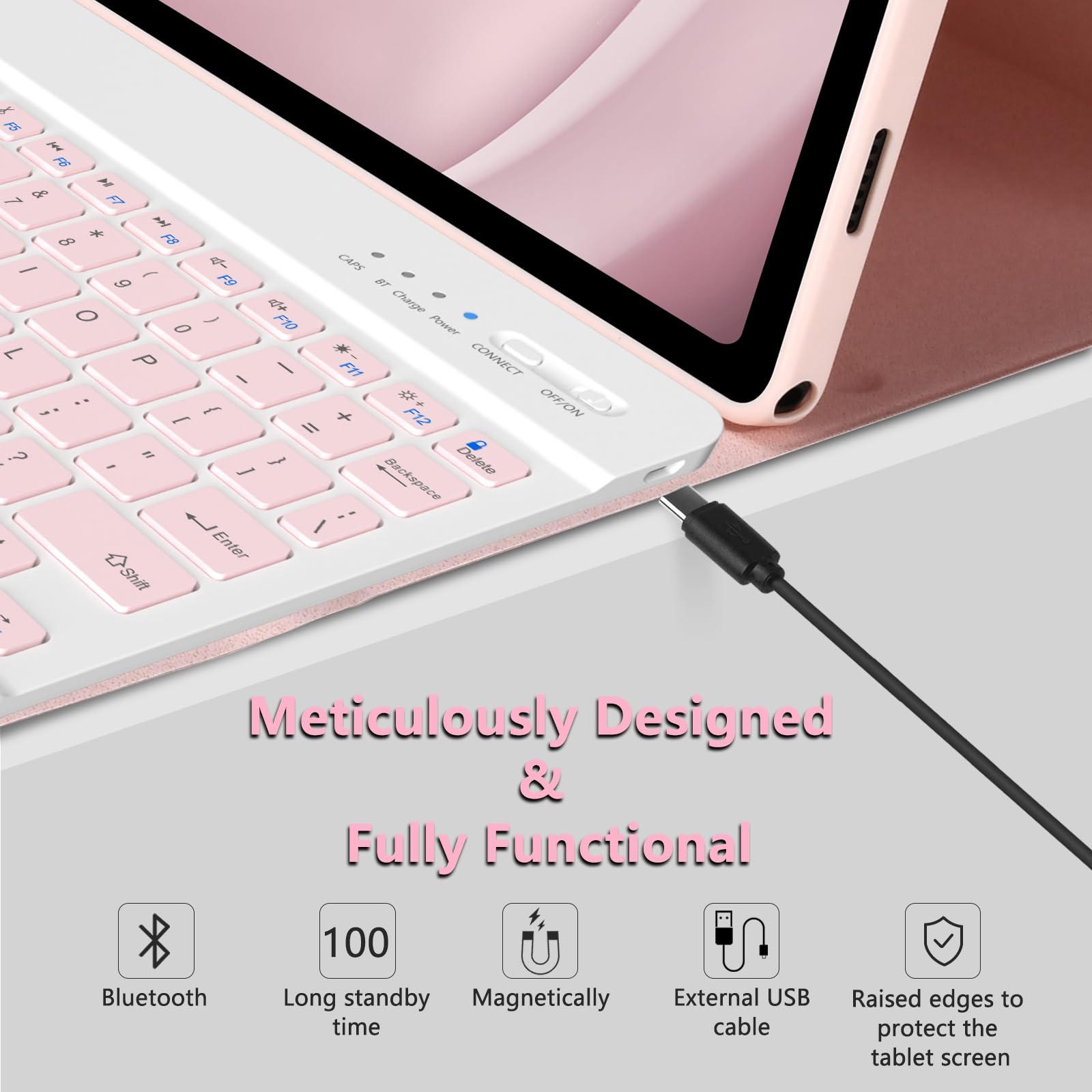 Foto 5 | Funda De Teclado Para Samsung Galaxy Tab A9 Plus 11'' 2023 Con Teclado - Venta Internacional.