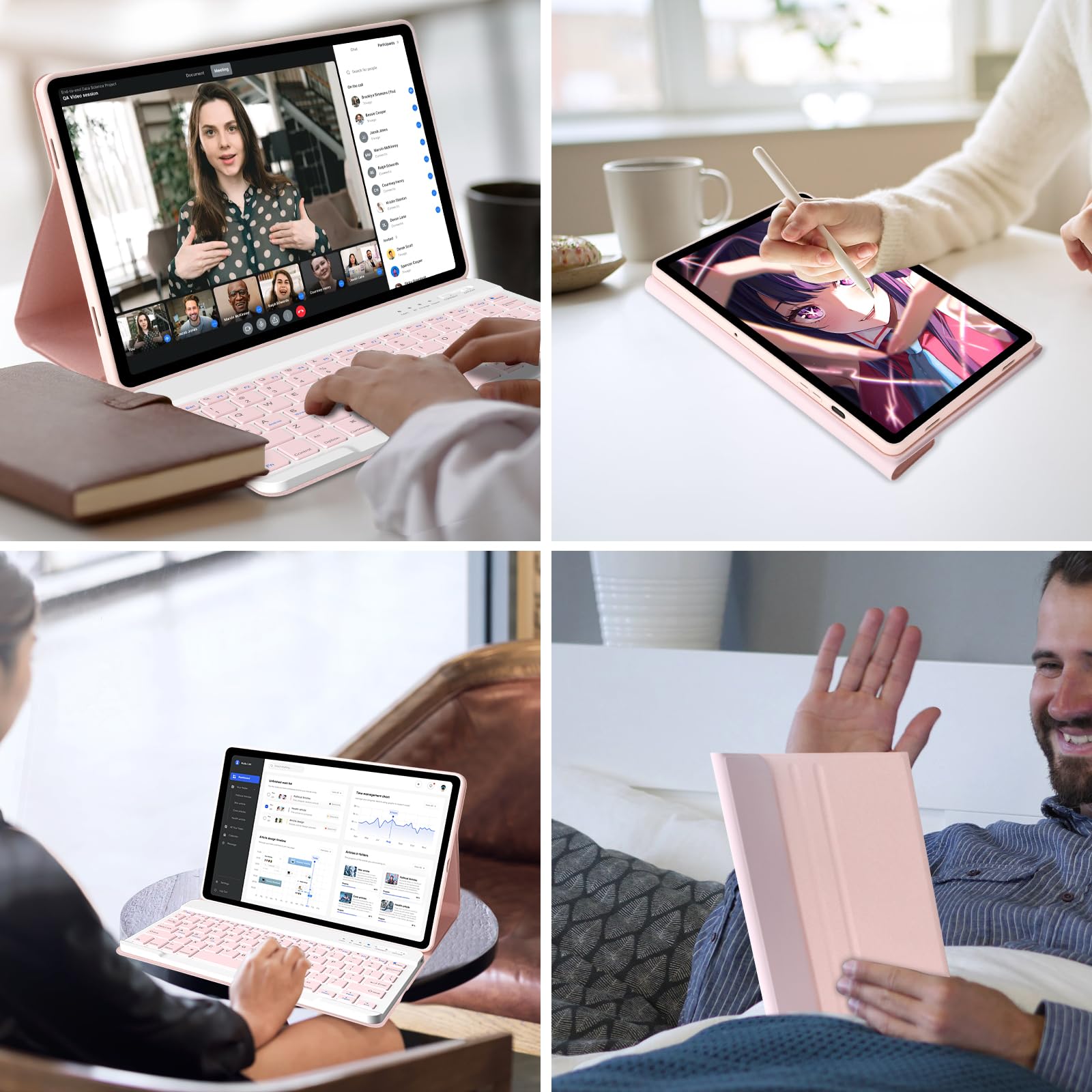 Foto 7 | Funda De Teclado Para Samsung Galaxy Tab A9 Plus 11'' 2023 Con Teclado - Venta Internacional.