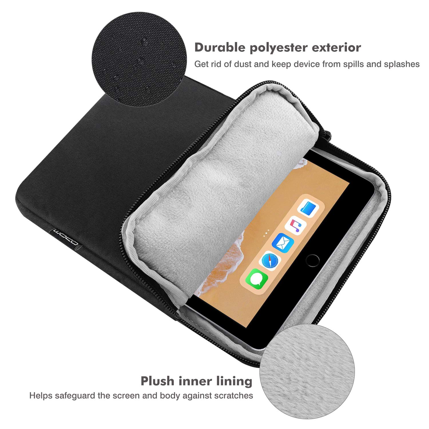 Foto 4 pulgar | Funda Para Tablet Moko De 9 A 11 Pulgadas Para Ipad Air/pro/gen, Color Negro - Venta Internacional.