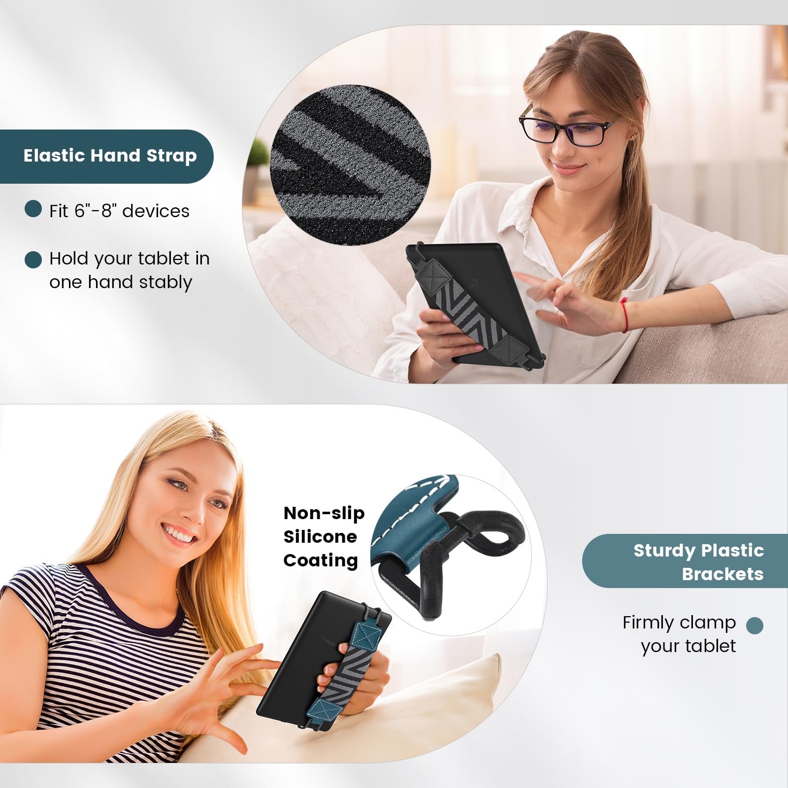 Foto 5 | Correa De Mano Moko Para 6 A 8 Lectores Electrónicos Kindle, Tablet Fire Y Kobo - Venta Internacional.