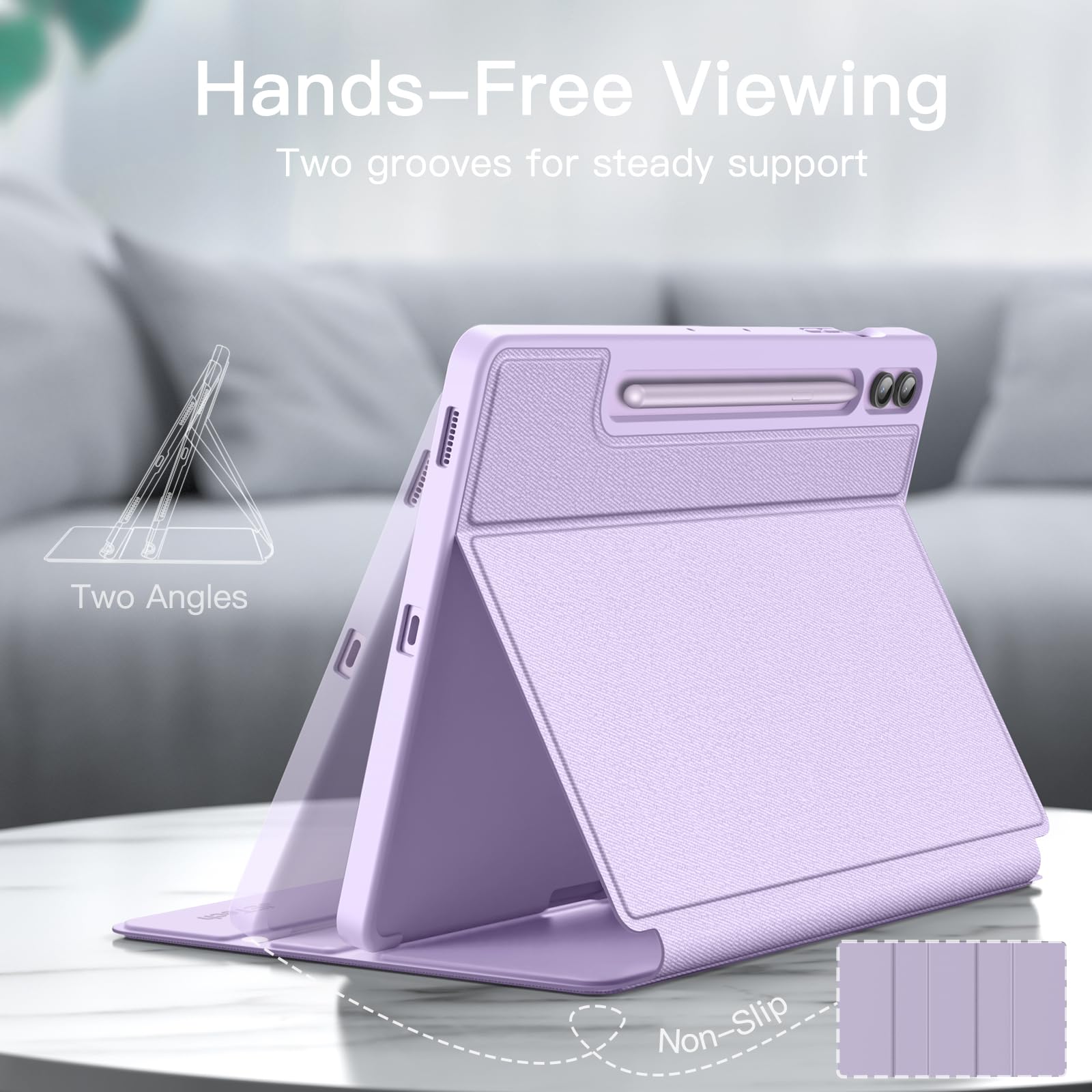 Foto 4 pulgar | Funda Jetech Para Samsung Galaxy Tab S9 Fe+/s9 Fe Plus De 12,4 Pulgadas - Venta Internacional.