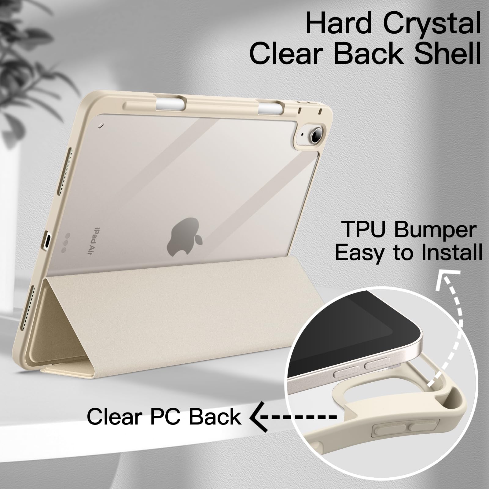 Foto 3 | Funda Jetech Para Ipad Air 11 M3/m2 (2025/2024), Air 5/4 (2022/2020) - Venta Internacional.