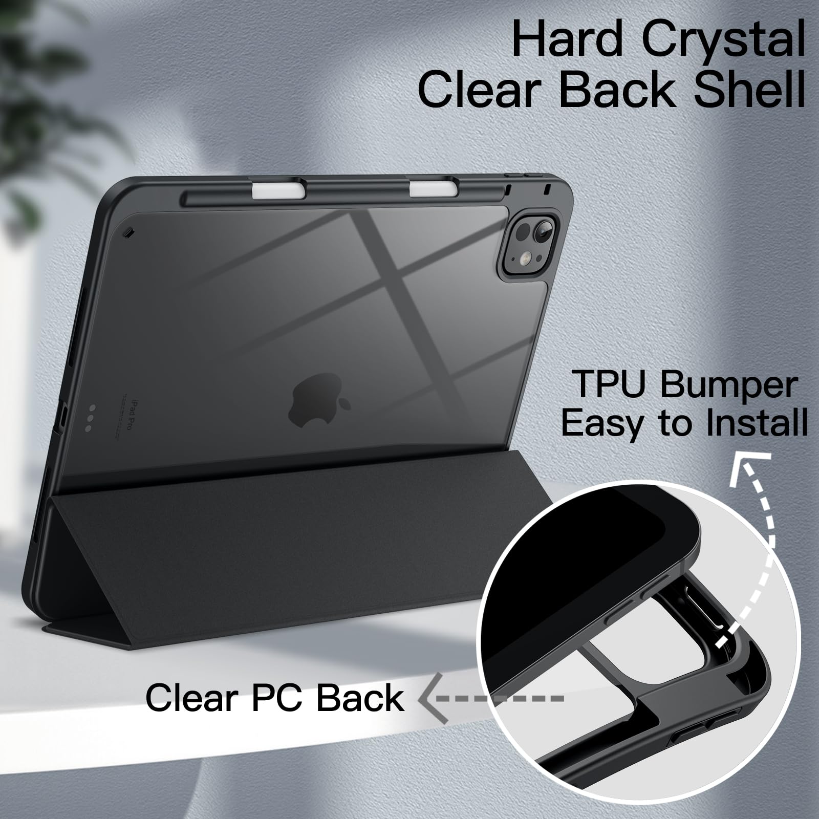 Foto 3 | Funda Jetech Para Ipad Pro M4 2024 De 11 Pulgadas Con Soporte Para Lápices - Venta Internacional.