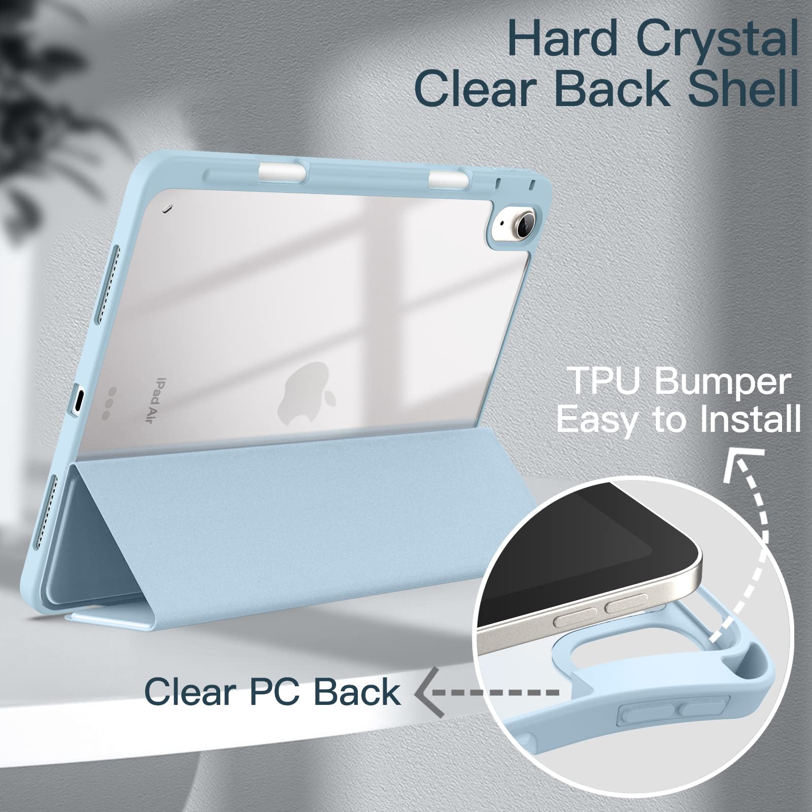 Foto 4 pulgar | Funda Jetech Para Ipad Air 11 M3/m2 (2025/2024), Air 5/4 (2022/2020) - Venta Internacional.