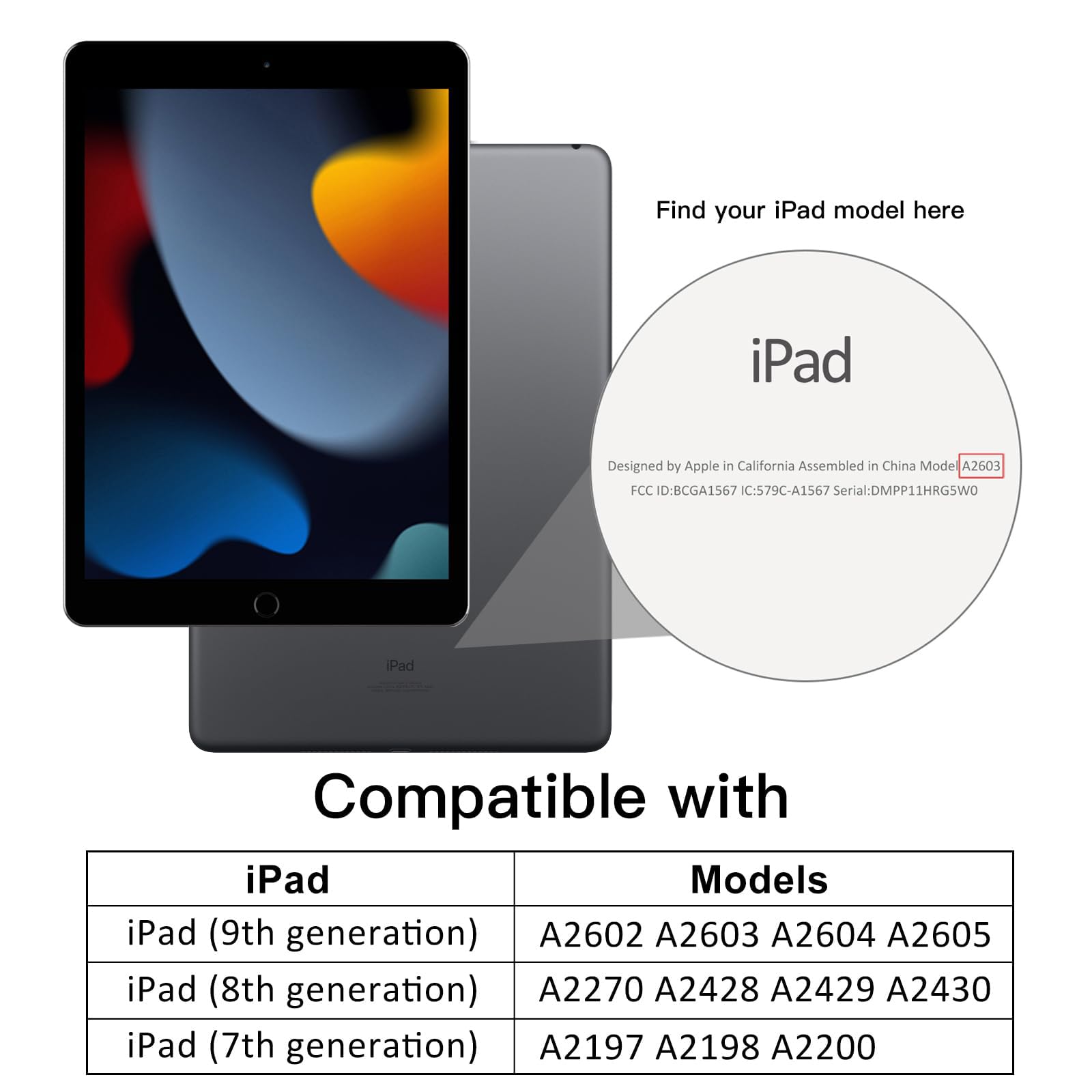 Foto 3 pulgar | Funda Jetech Para Ipad 10.2 (9.ª, 8.ª Generación) Con Soporte Para Lápices - Venta Internacional.