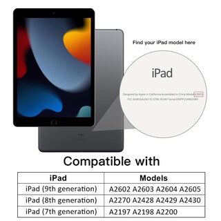 Foto 2 | Funda Jetech Para Ipad 10.2 (9.ª, 8.ª Generación) Con Soporte Para Lápices - Venta Internacional.