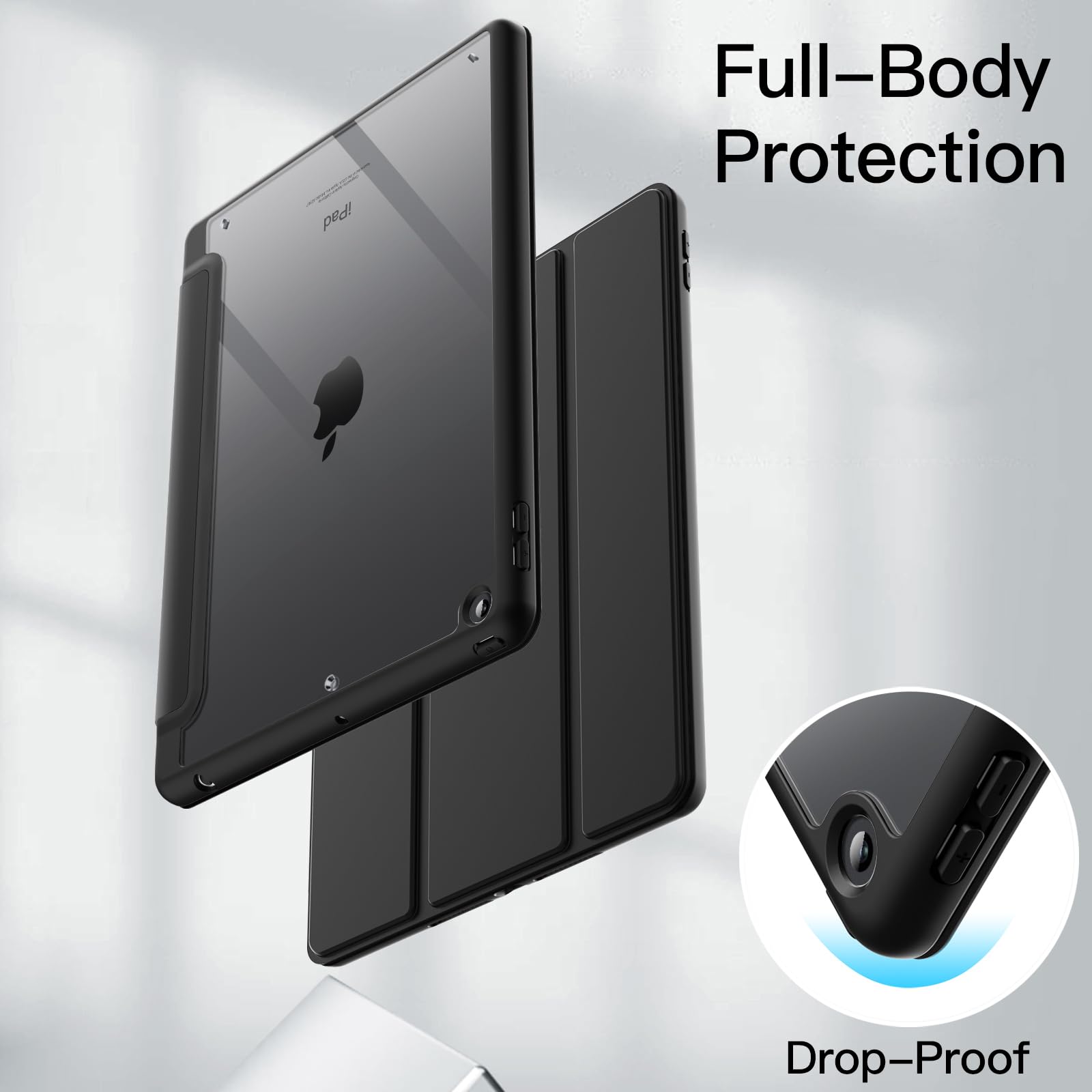 Foto 5 pulgar | Funda Jetech Para Ipad 10.2 (9.ª, 8.ª Generación) Con Soporte Para Lápices - Venta Internacional.